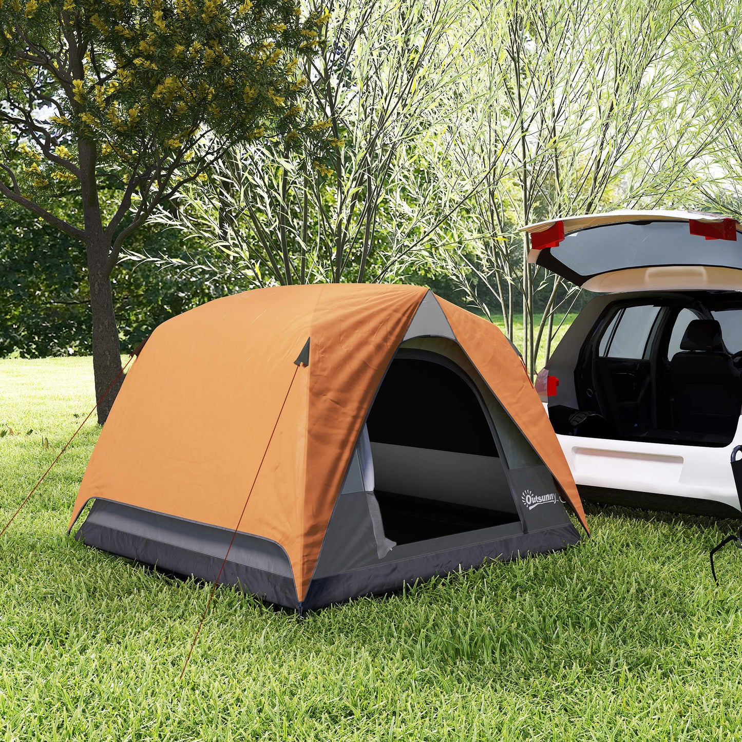 3-4 Person Camping Tent, Easy Set Up Waterproof Dome Tent