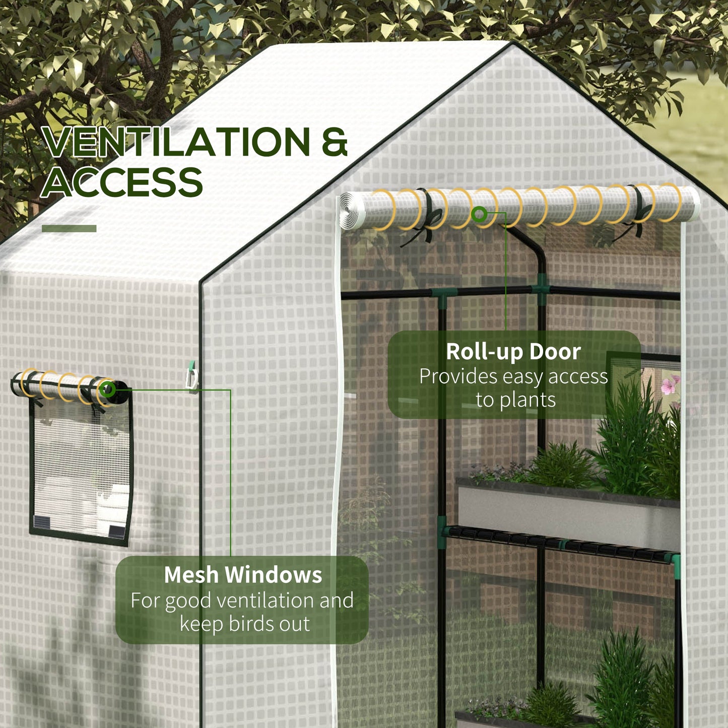 Greenhouse Cover Replacement Walk-in PE Hot House Cover (1)