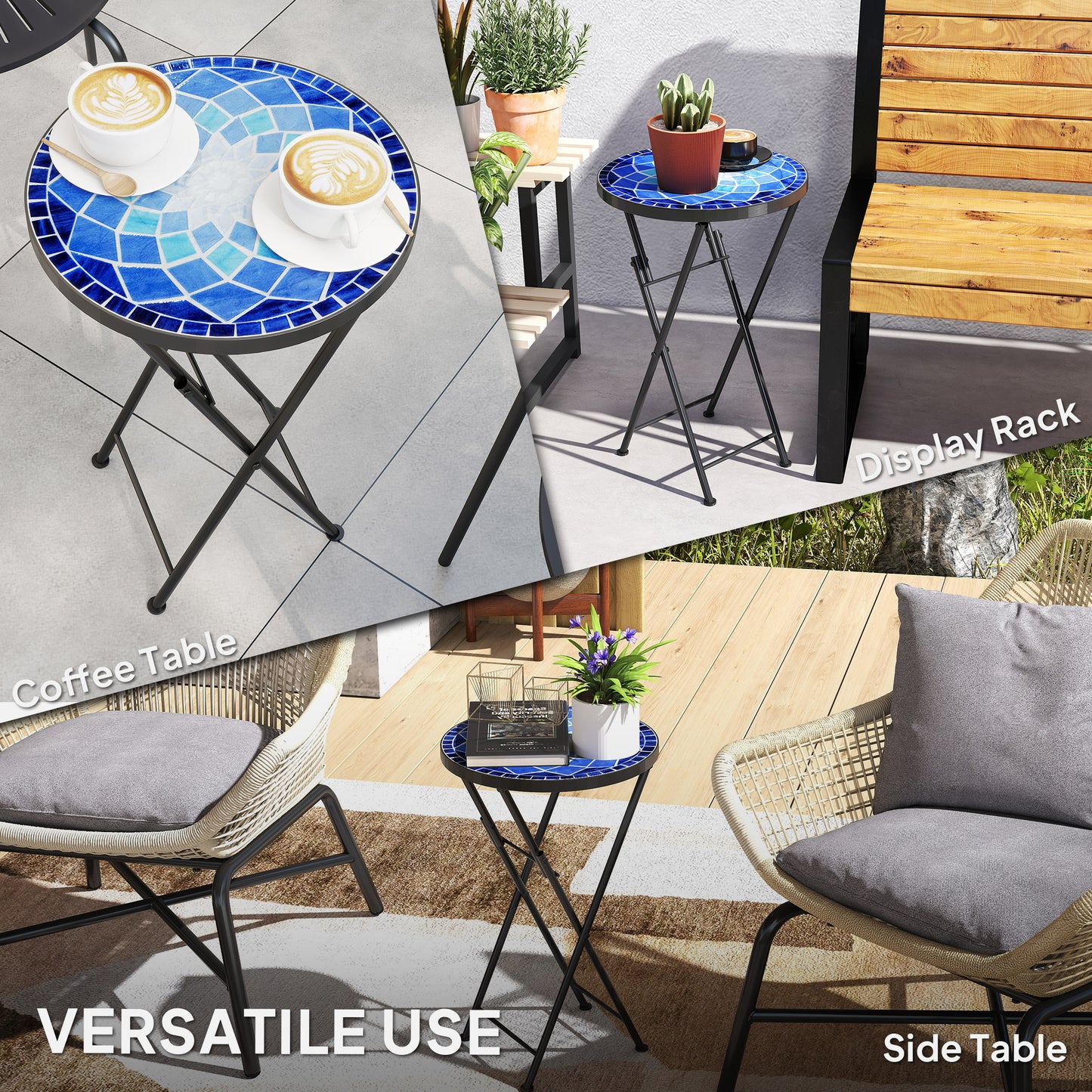 Mosaic Outdoor Garden Table (4)