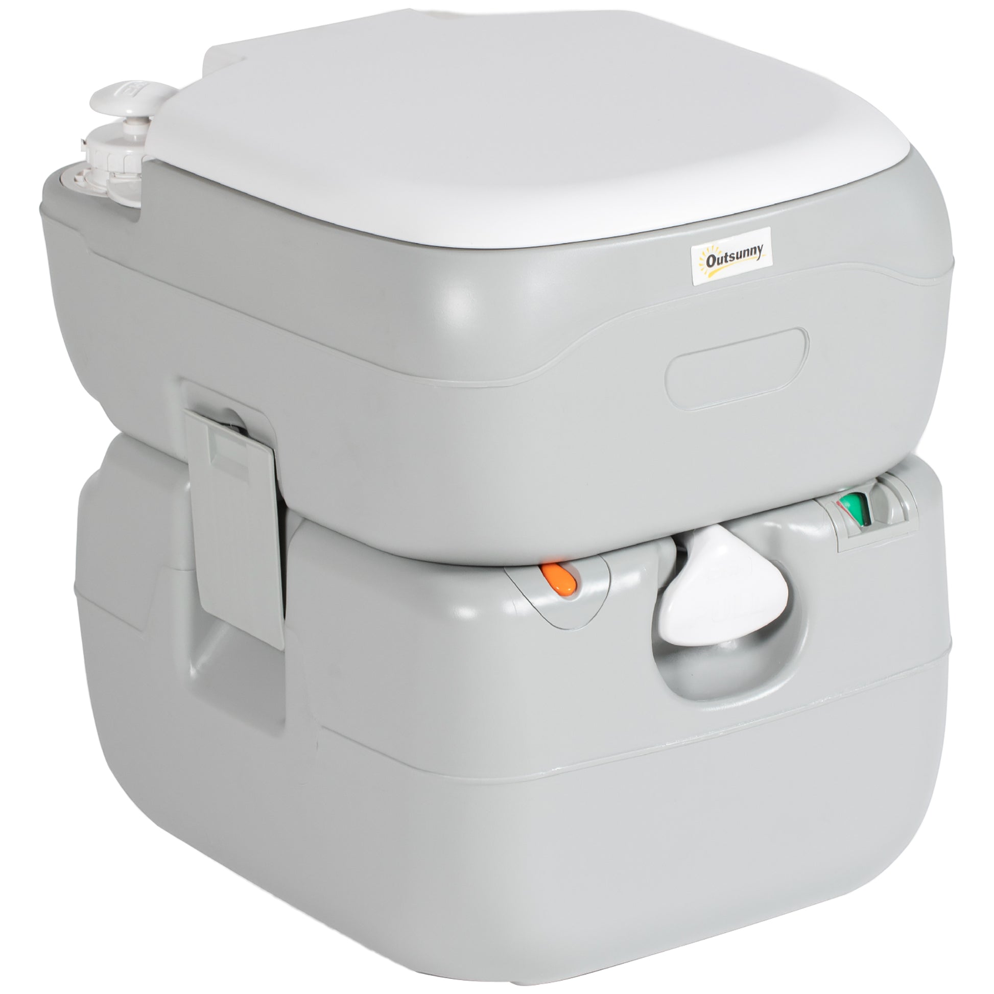 Portable Toilet for Adults, 22L Camping Toilet with Seat