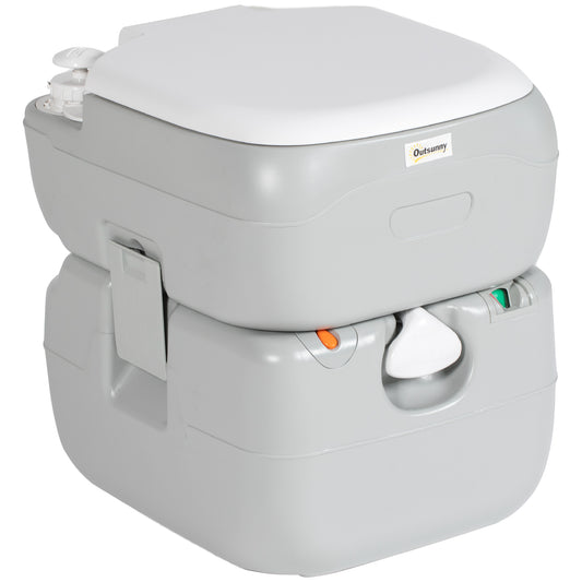 Portable Toilet for Adults, 22L Camping Toilet with Seat