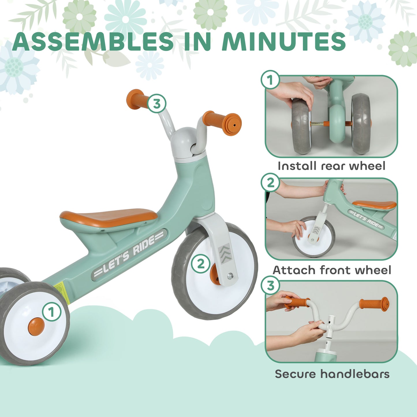 Toddler Balance Bike with No Pedal