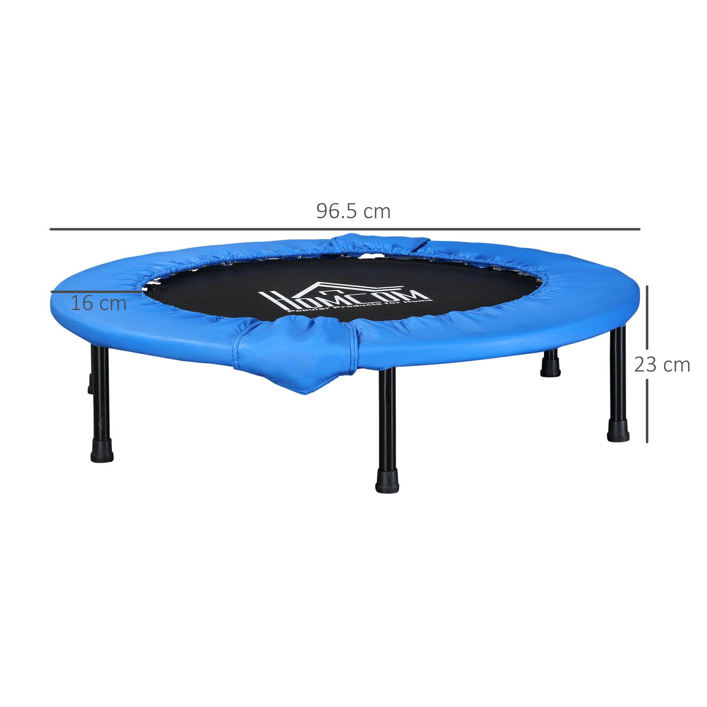 38" Mini Fitness Trampoline Home Gym Yoga Exercise Rebounder Indoor
