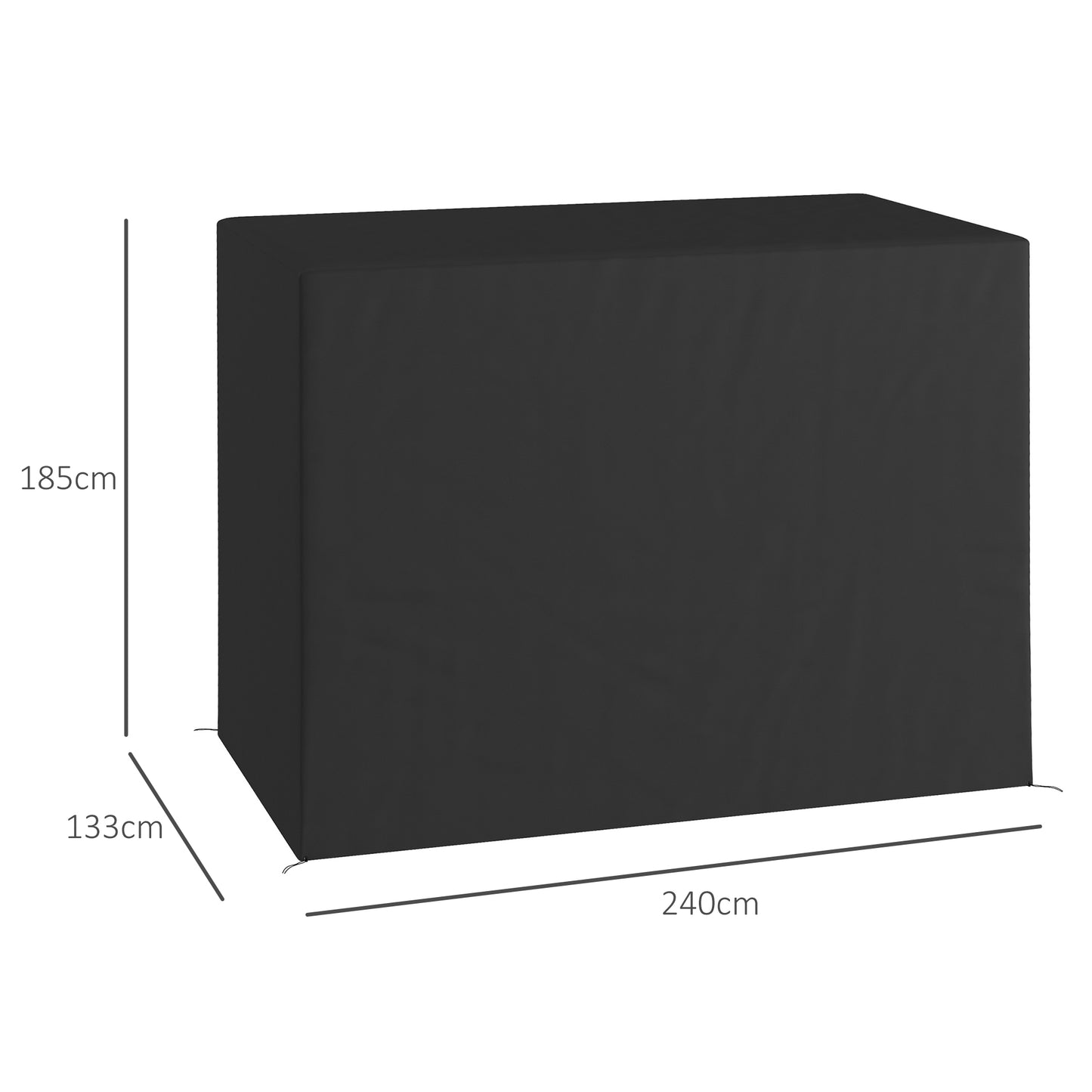 3-Seat Outdoor Garden Swing Chair Protective Cover Water UV