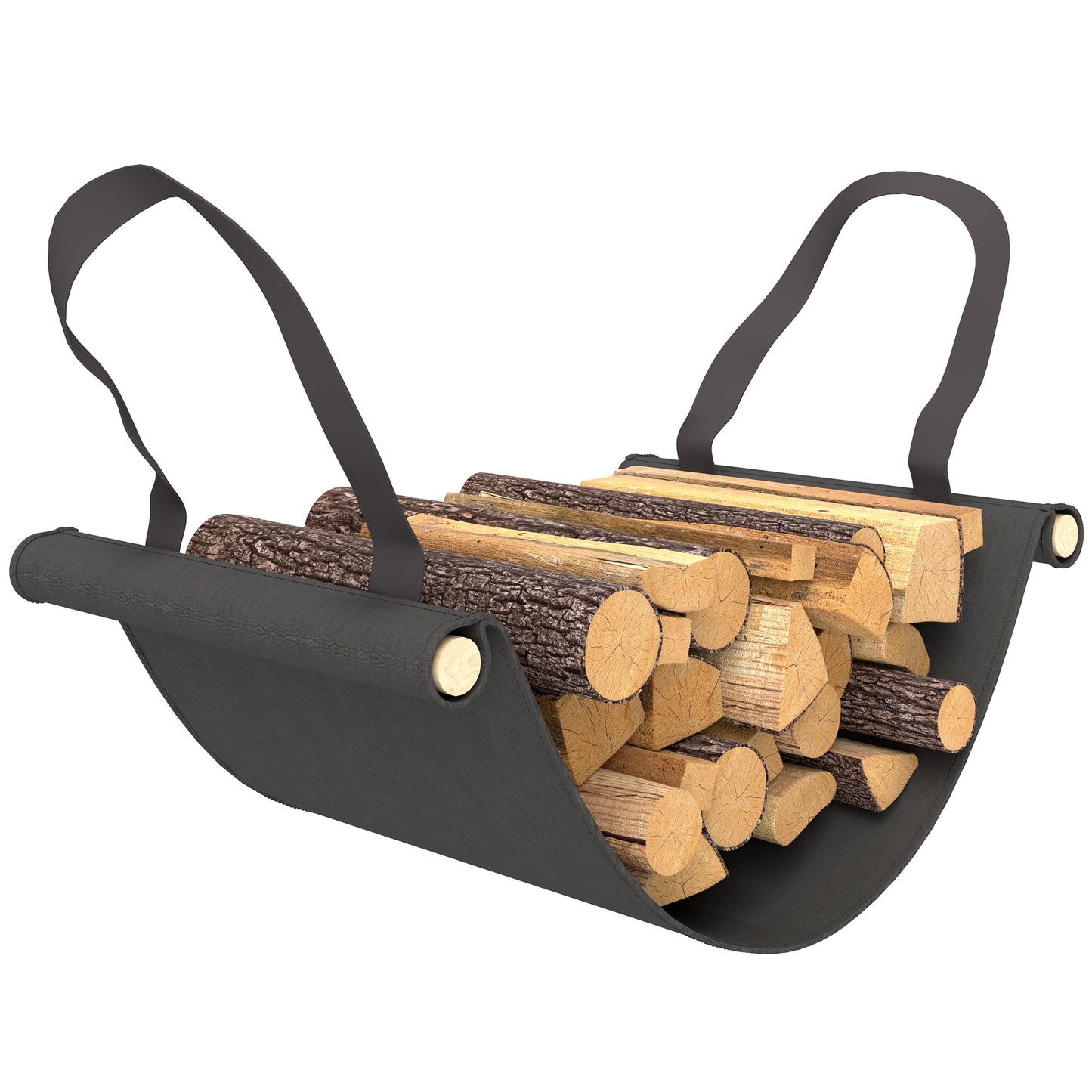 4FT Firewood Rack with Canvas Carrier Bag