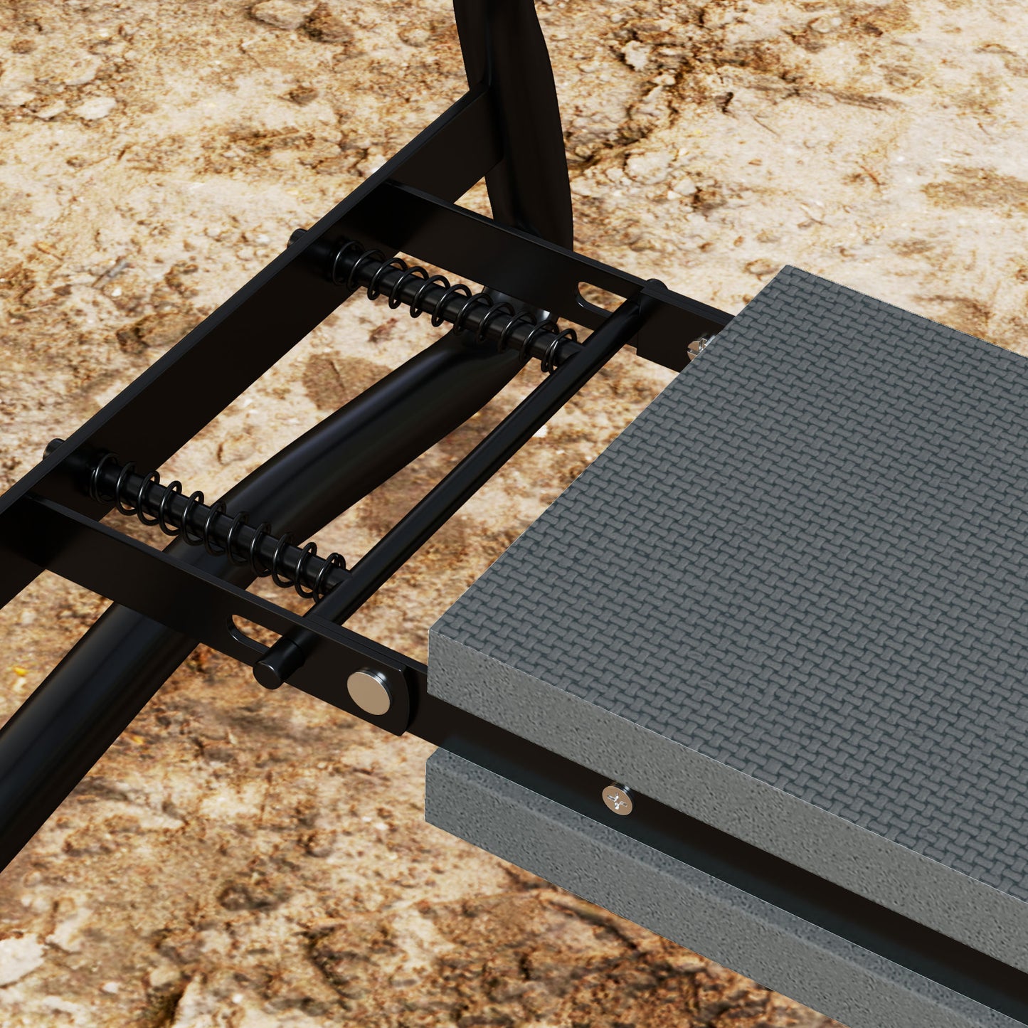 Steel Frame Padded Garden Kneeler, with Tool Bag