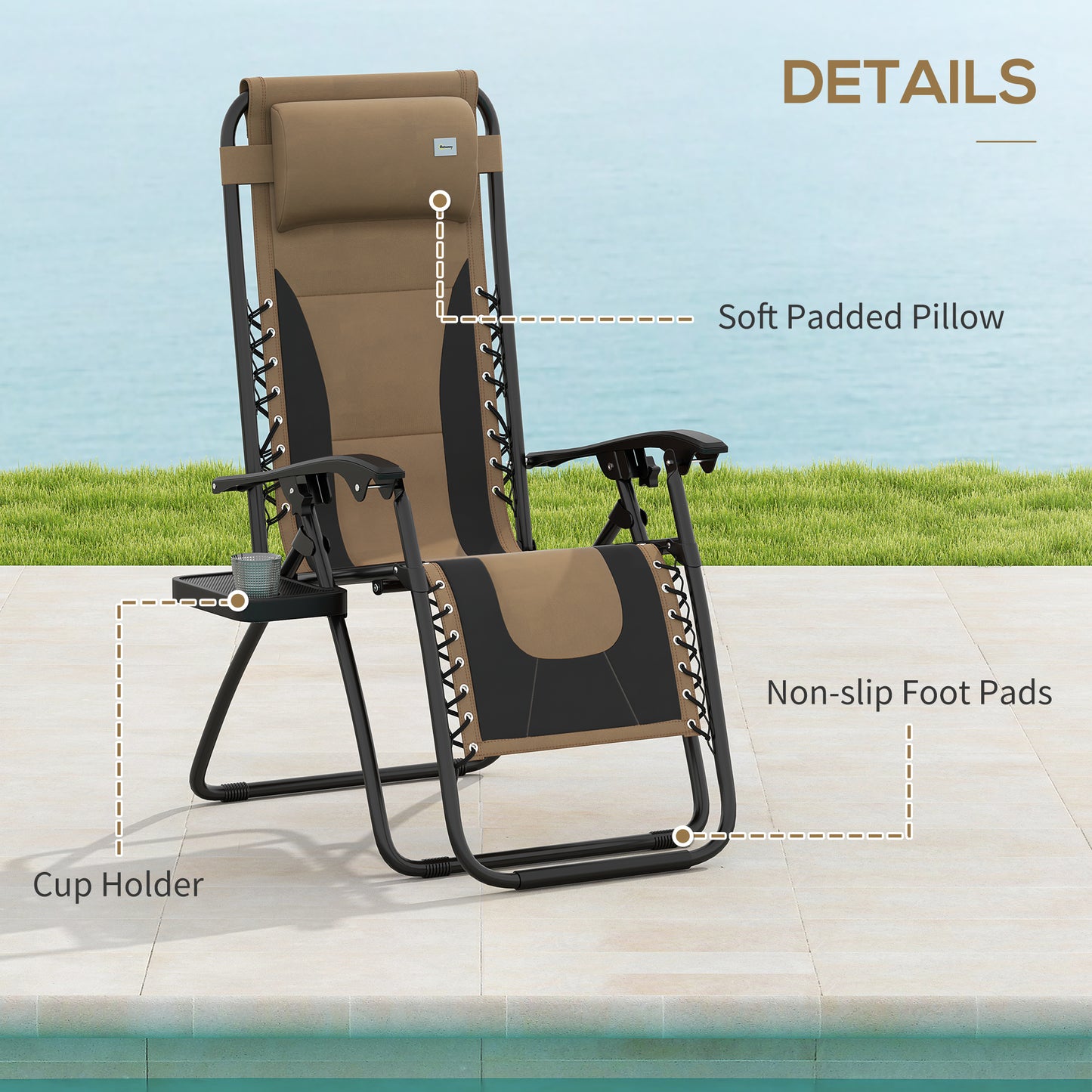 Zero Gravity Lounger Chair Set of 2 (1)