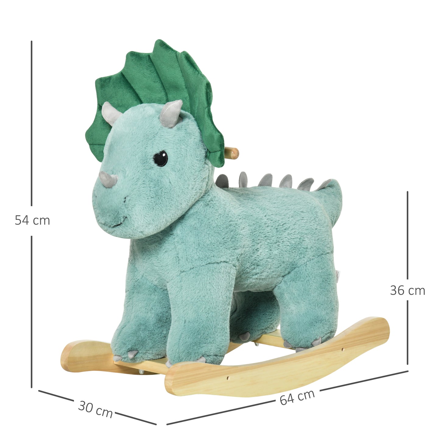 Plush Ride-On Rocking Dinosaur, with Sound