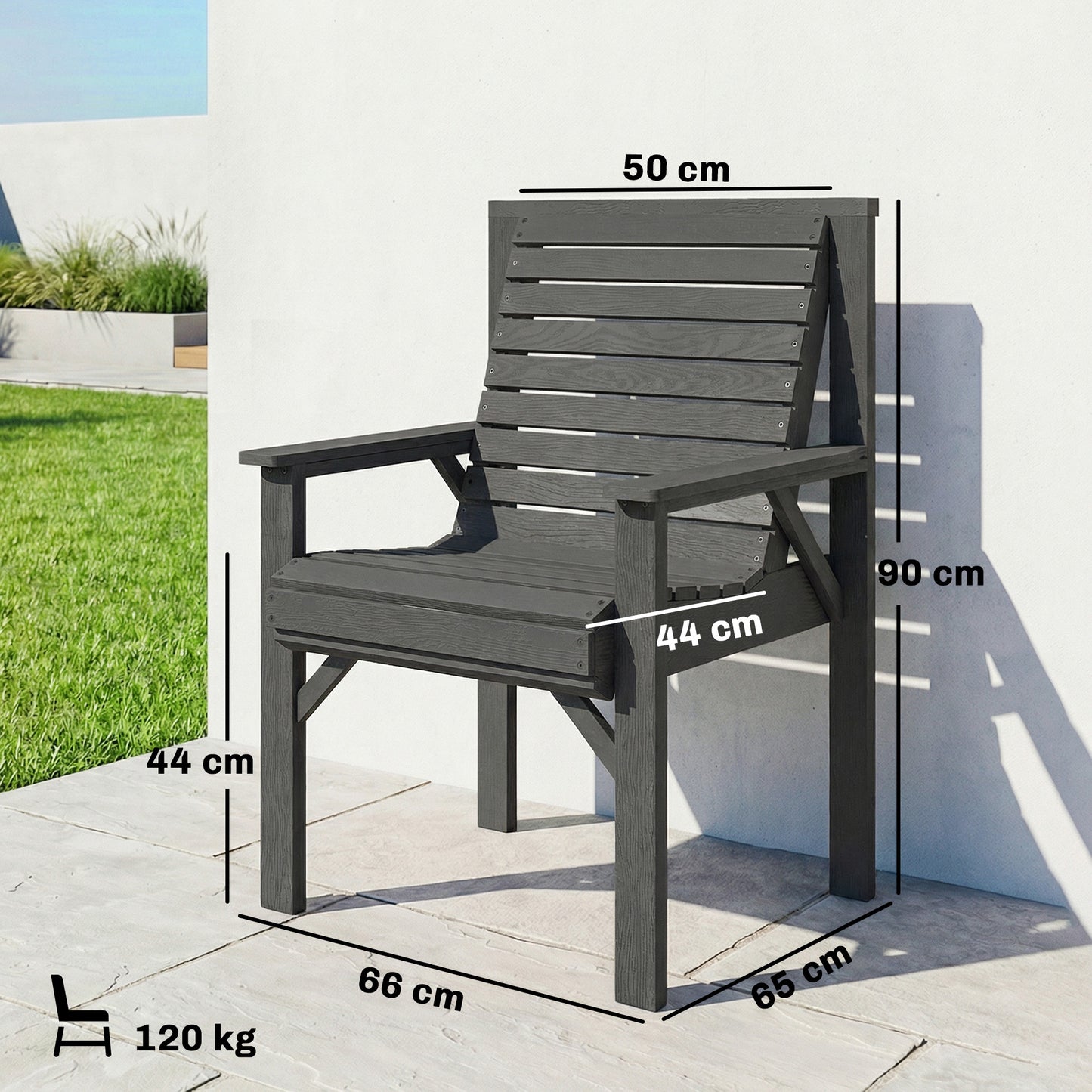Wooden Garden Dining Chair