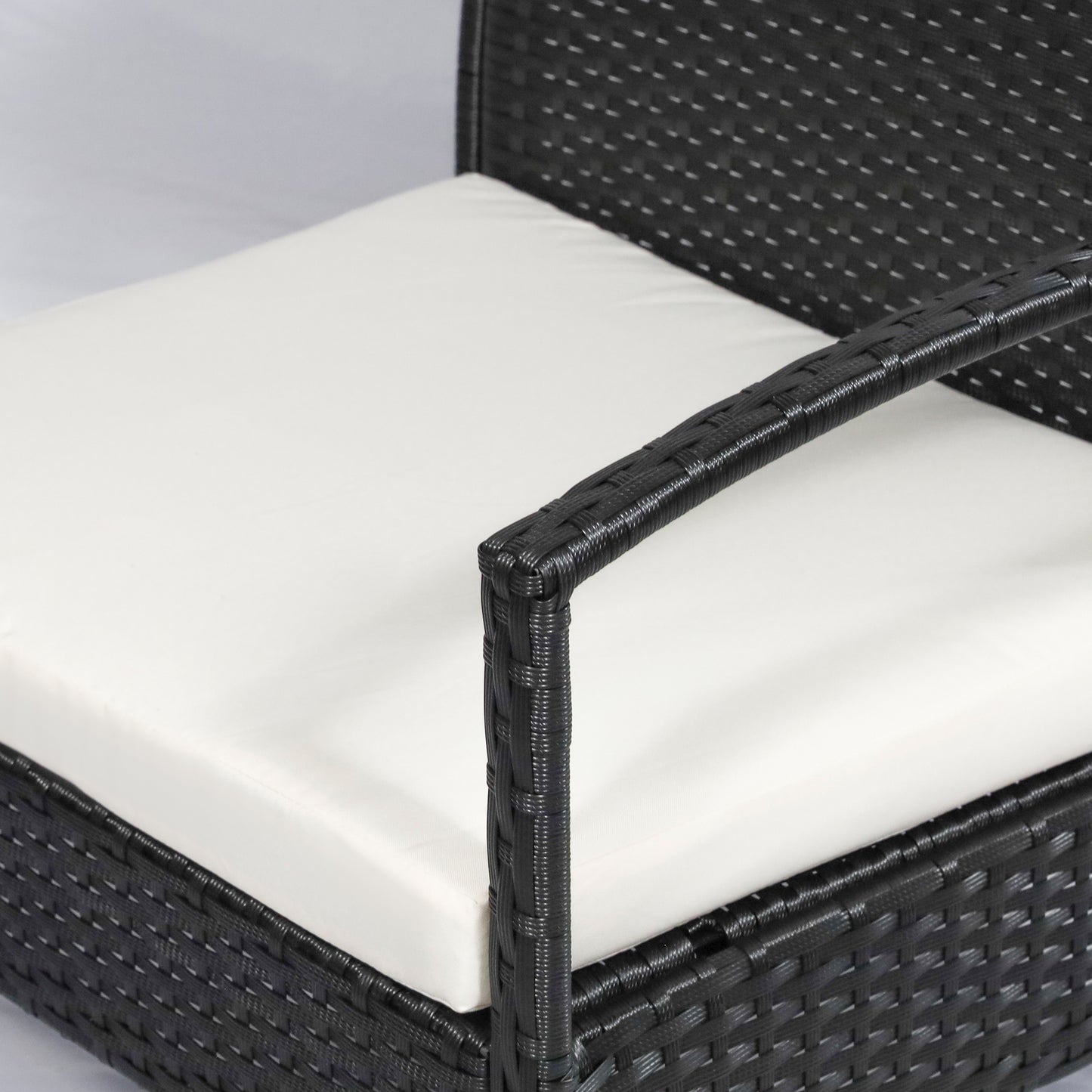 4 Pieces Rattan Garden Furniture Set
