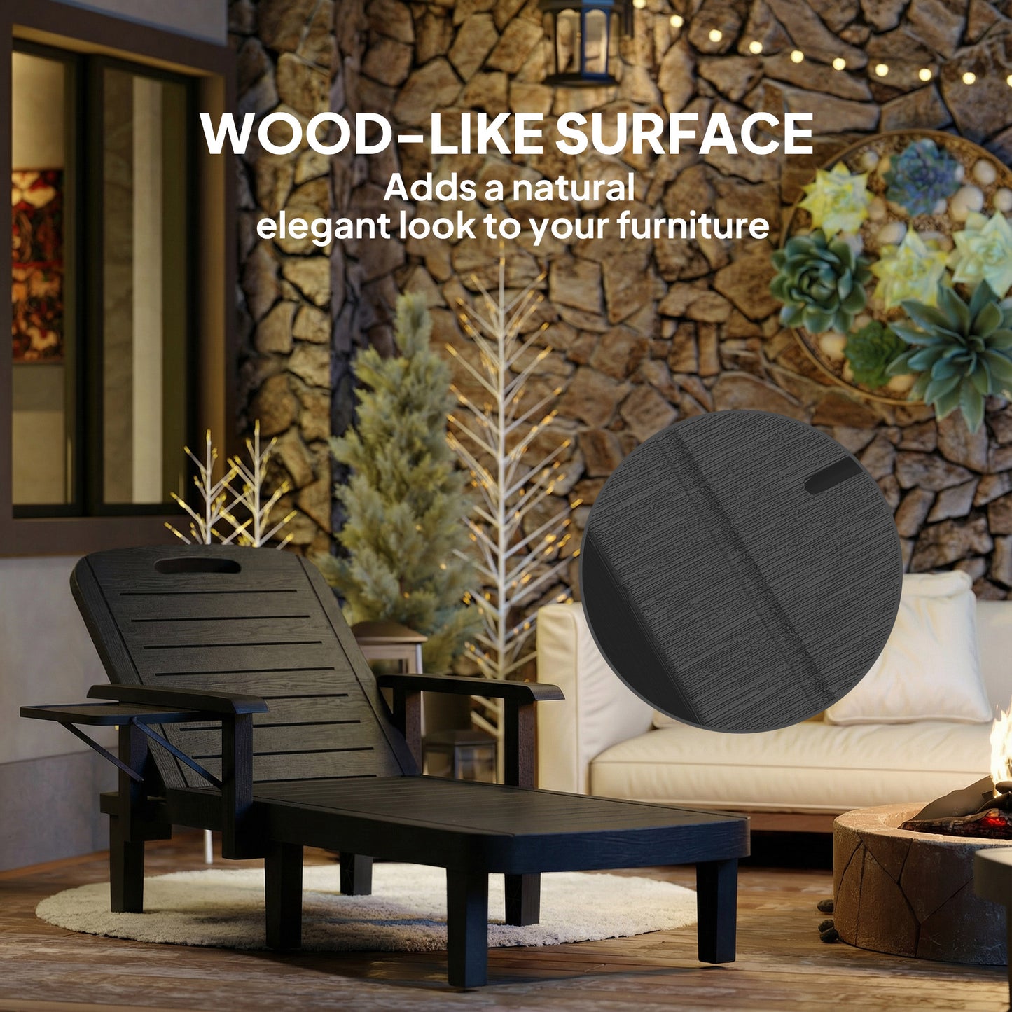 Set of 2 Reclining Sun Loungers