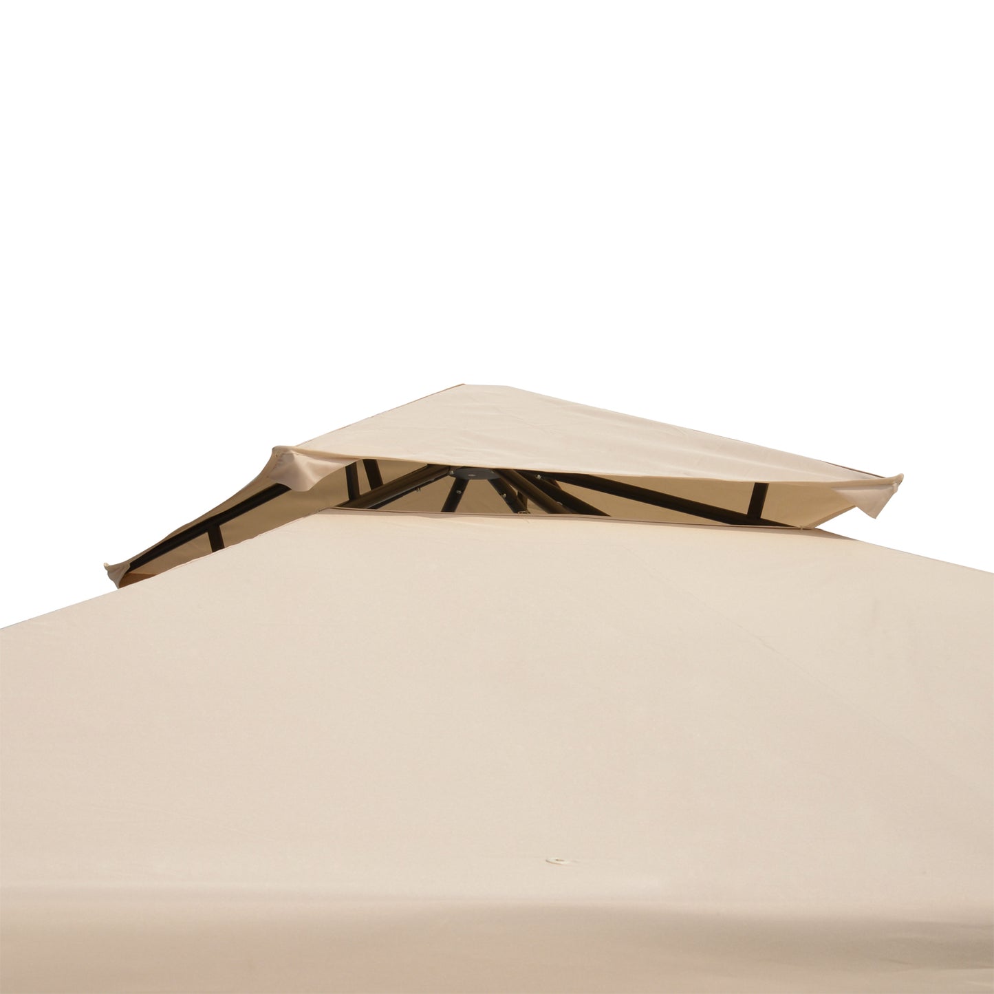 3(m) x 3(m) Garden Gazebo, Double Roof Outdoor Gazebo Canopy Shelter