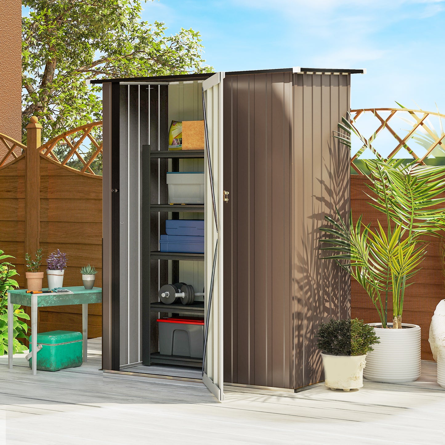5ft x 3ft Garden Storage Shed (3)