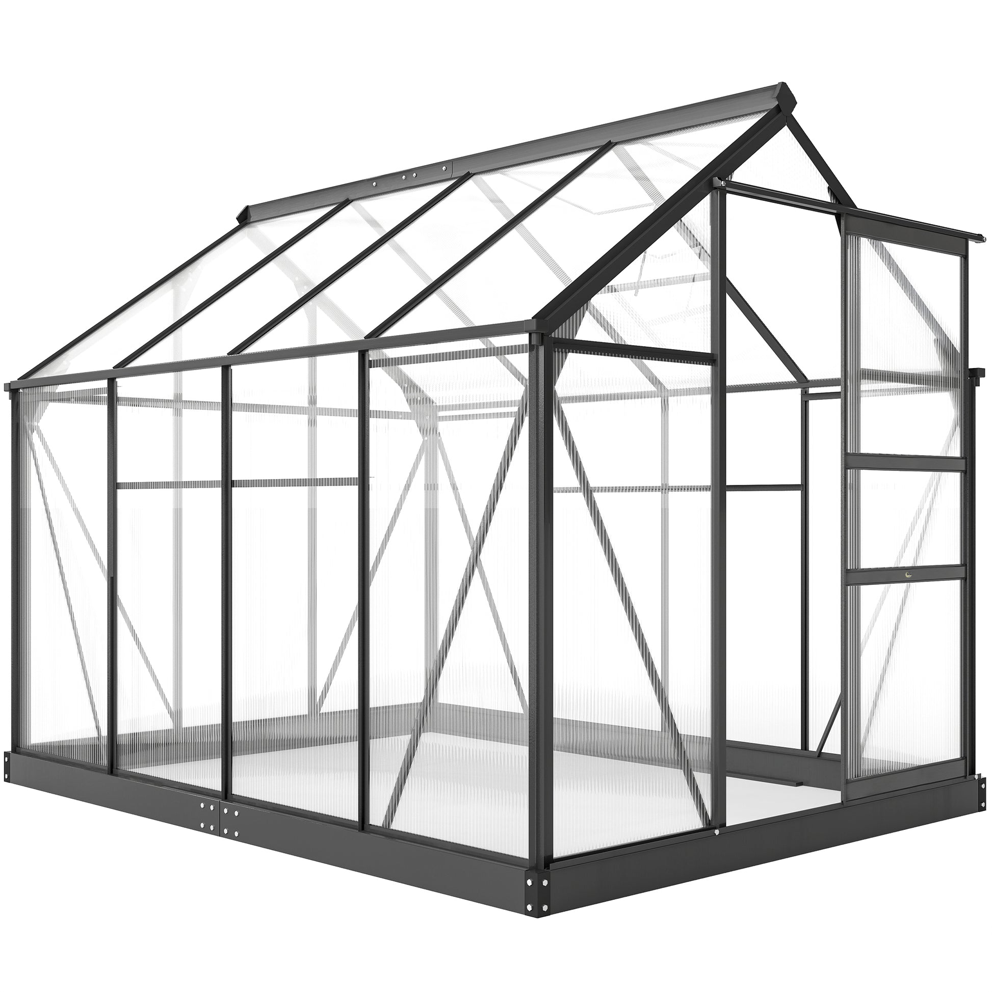 6 x 8ft Polycarbonate Greenhouse (1)