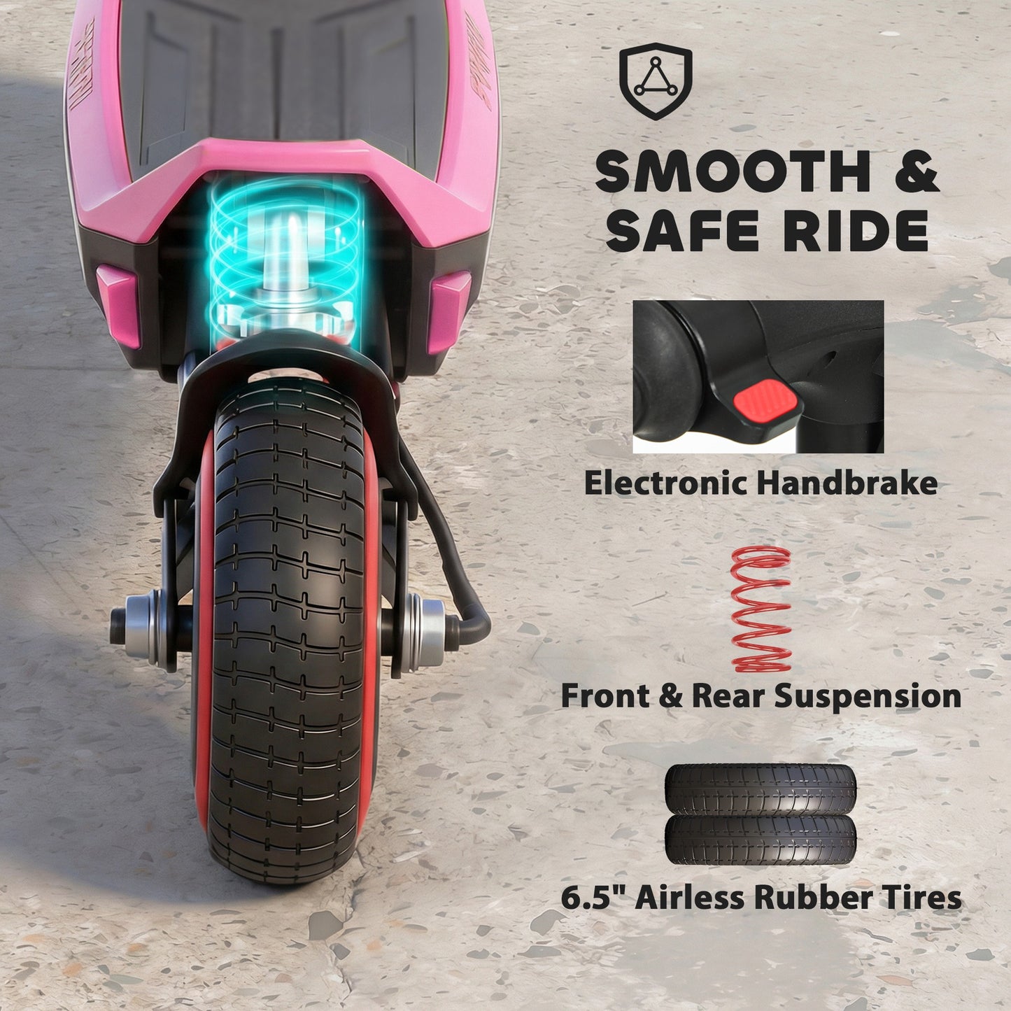 Electric Scooter for Kids, Foldable E Scooter for Age Age 6+