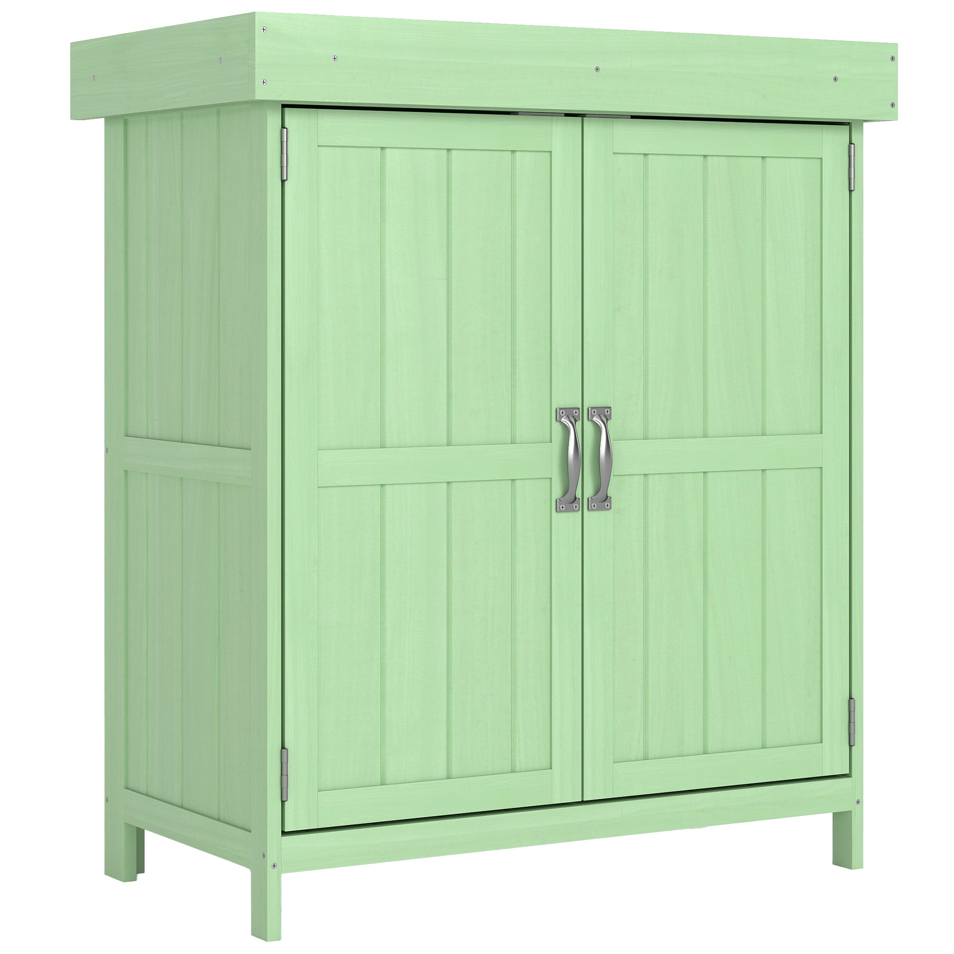 Small Shed, Wooden Garden Shed with Openable Hinged Roof (1)