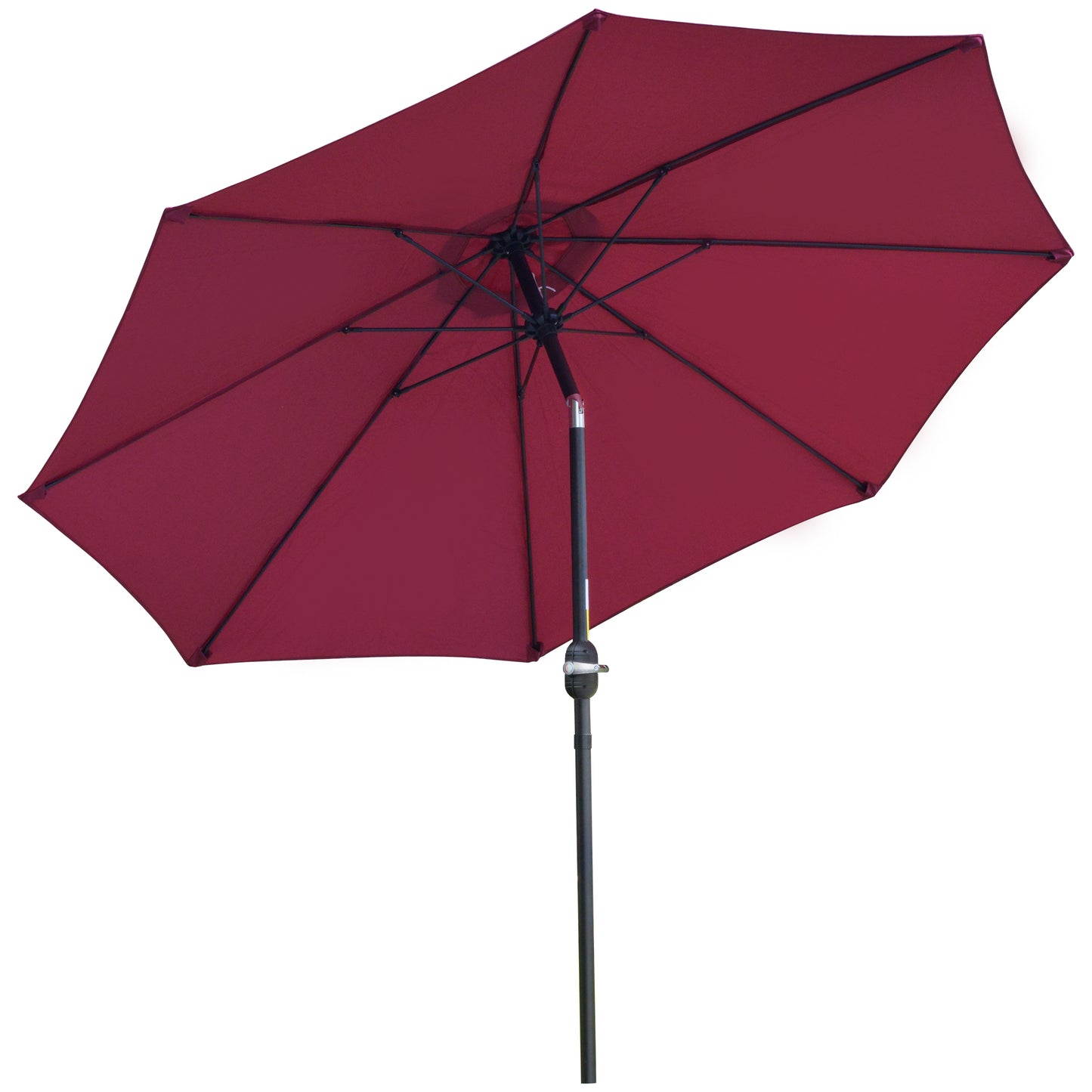 2.7M Garden Parasol Umbrella with Glass Fibre Ribs