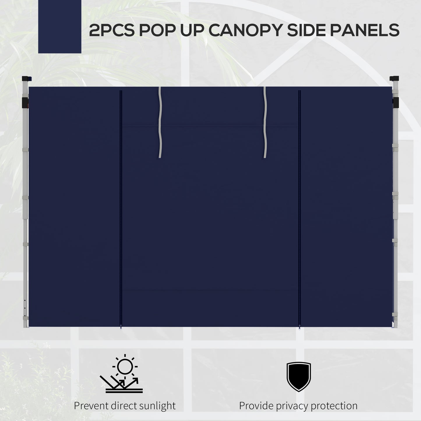 Set of Two 195 x 295cm Replacement Gazebo Side Walls