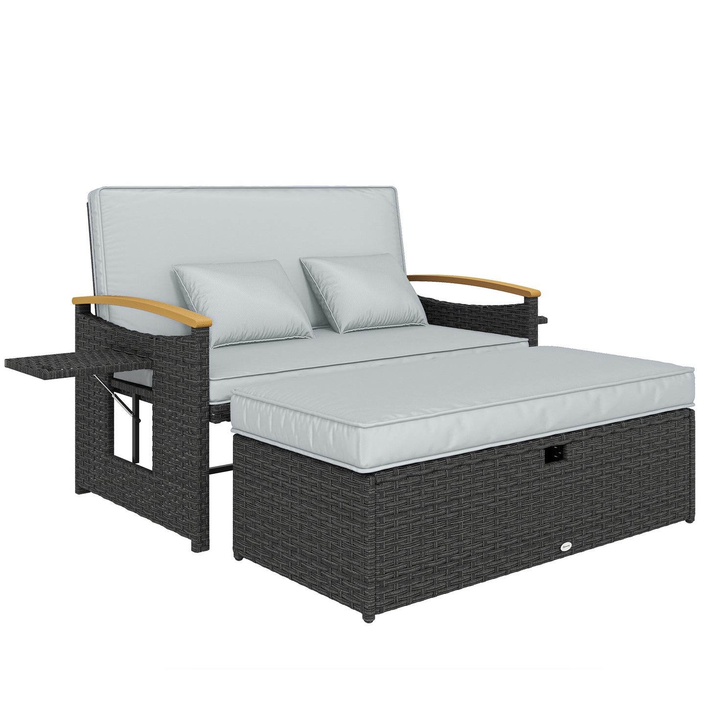 Double Garden Rattan Daybed