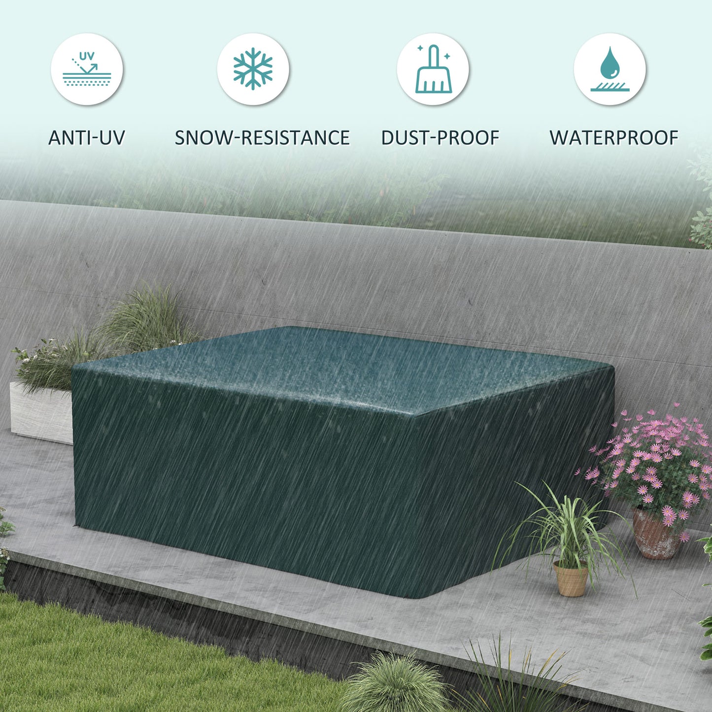 Garden Furniture Cover, Waterproof Anti-UV Large Protective Patio