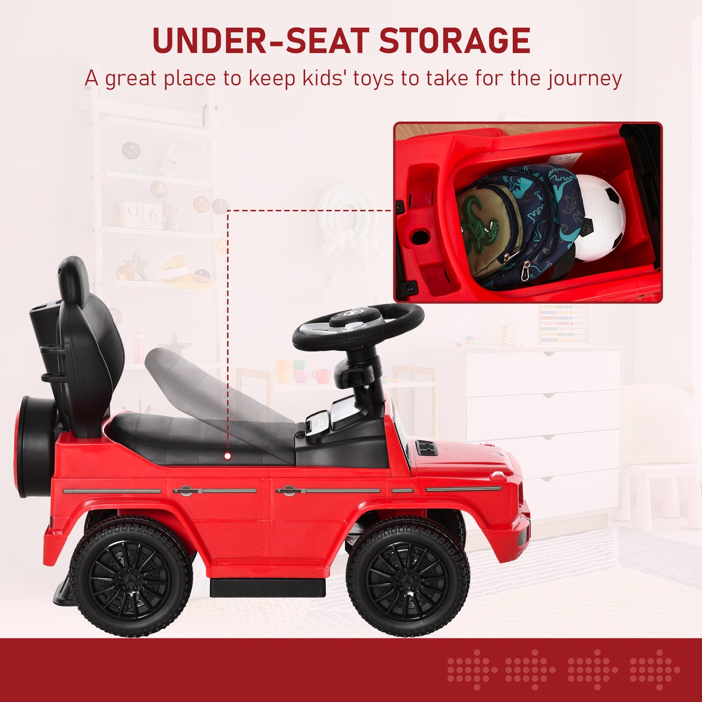 3 in 1 Kids Children Ride on Push Car Toddler Sliding Car G350