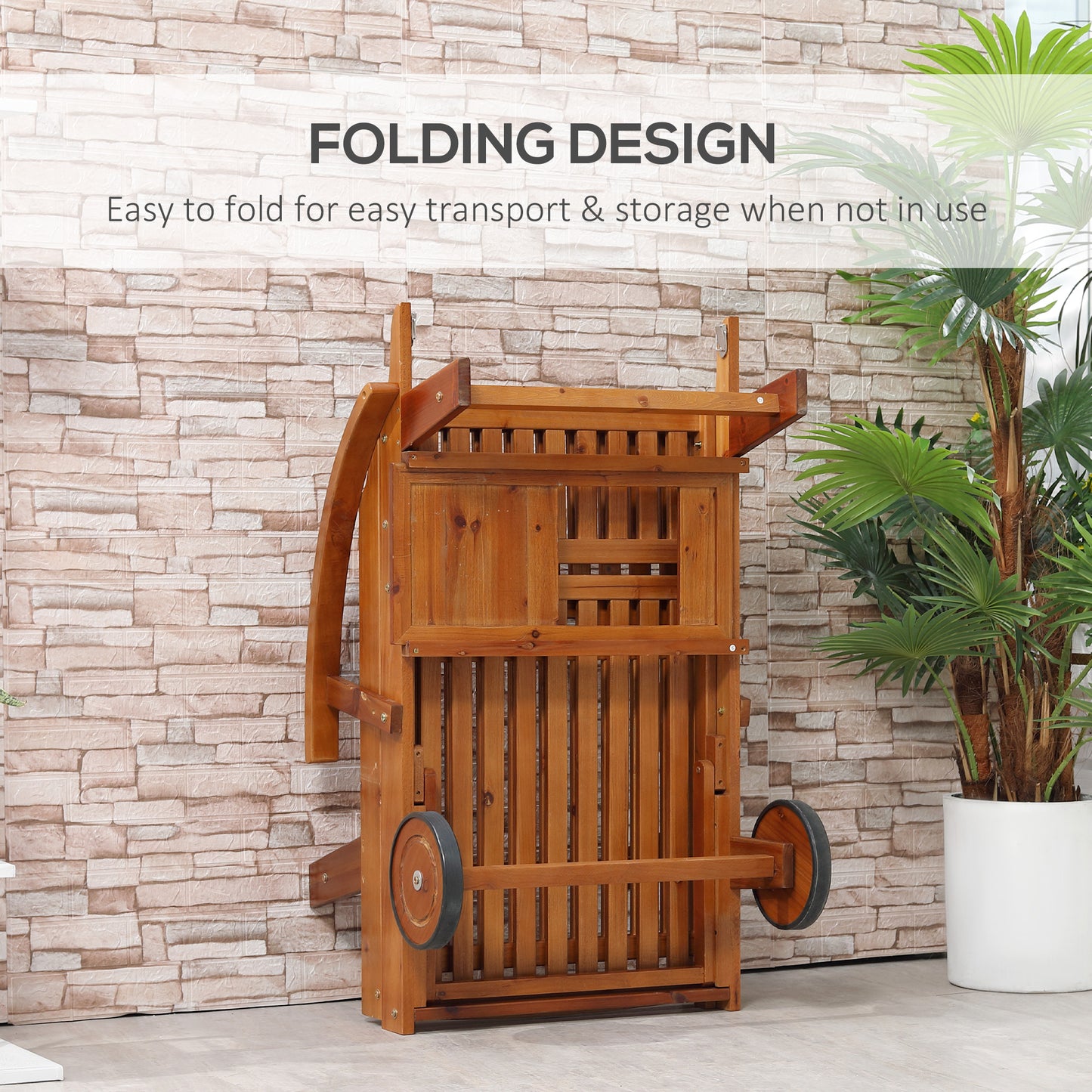 Folding Wooden Sun Lounger