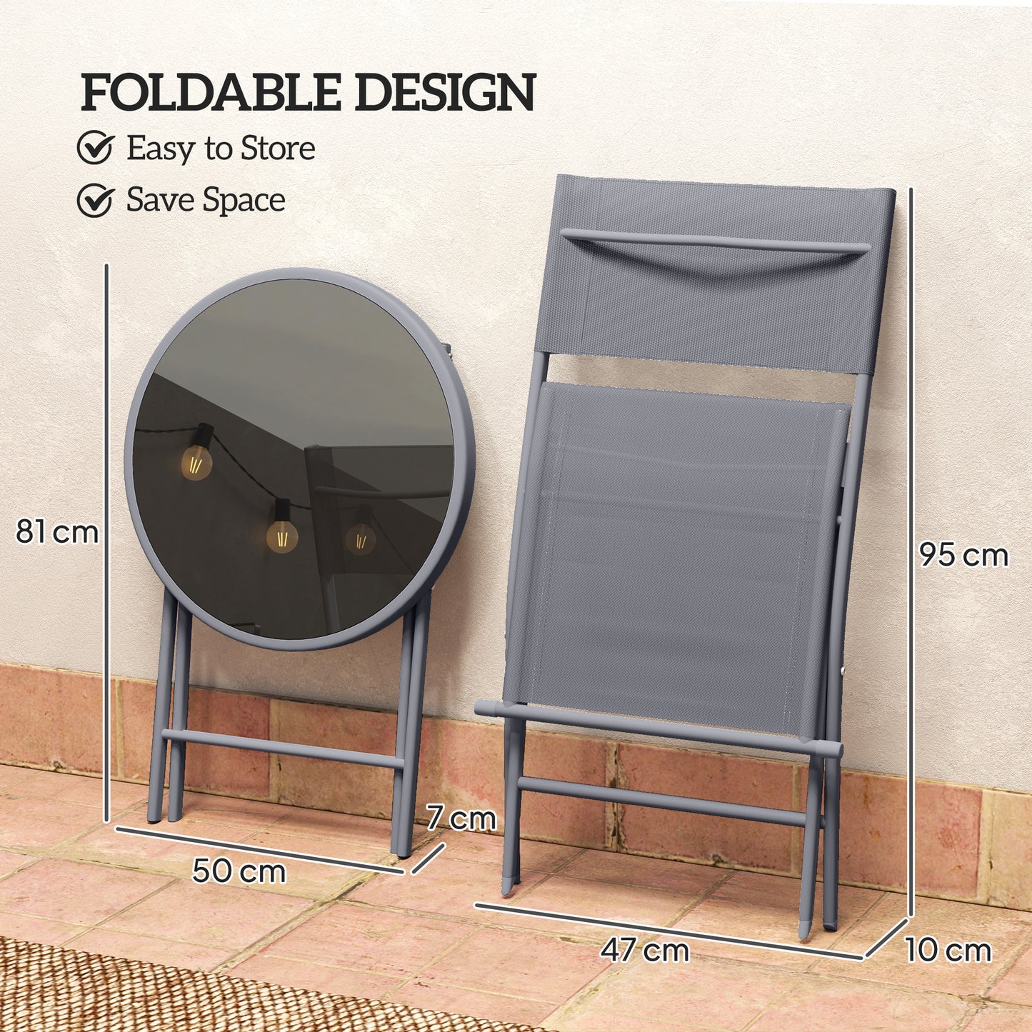 3 Pieces Outdoor Bistro Set (1)