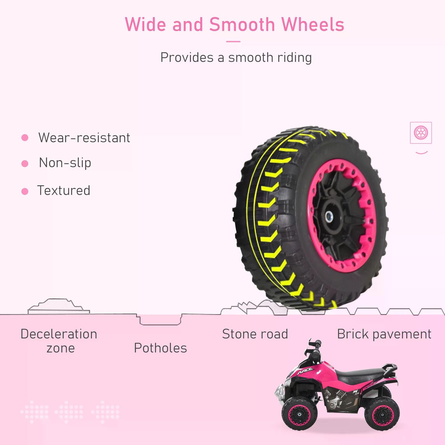 Ride on Toy for Kids 4 Wheel Foot-to-Floor Sliding Walking Car Toy