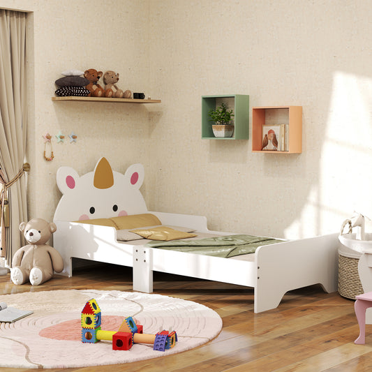 Unicorn-Designed Toddler Bed, Kids Bedroom Furniture
