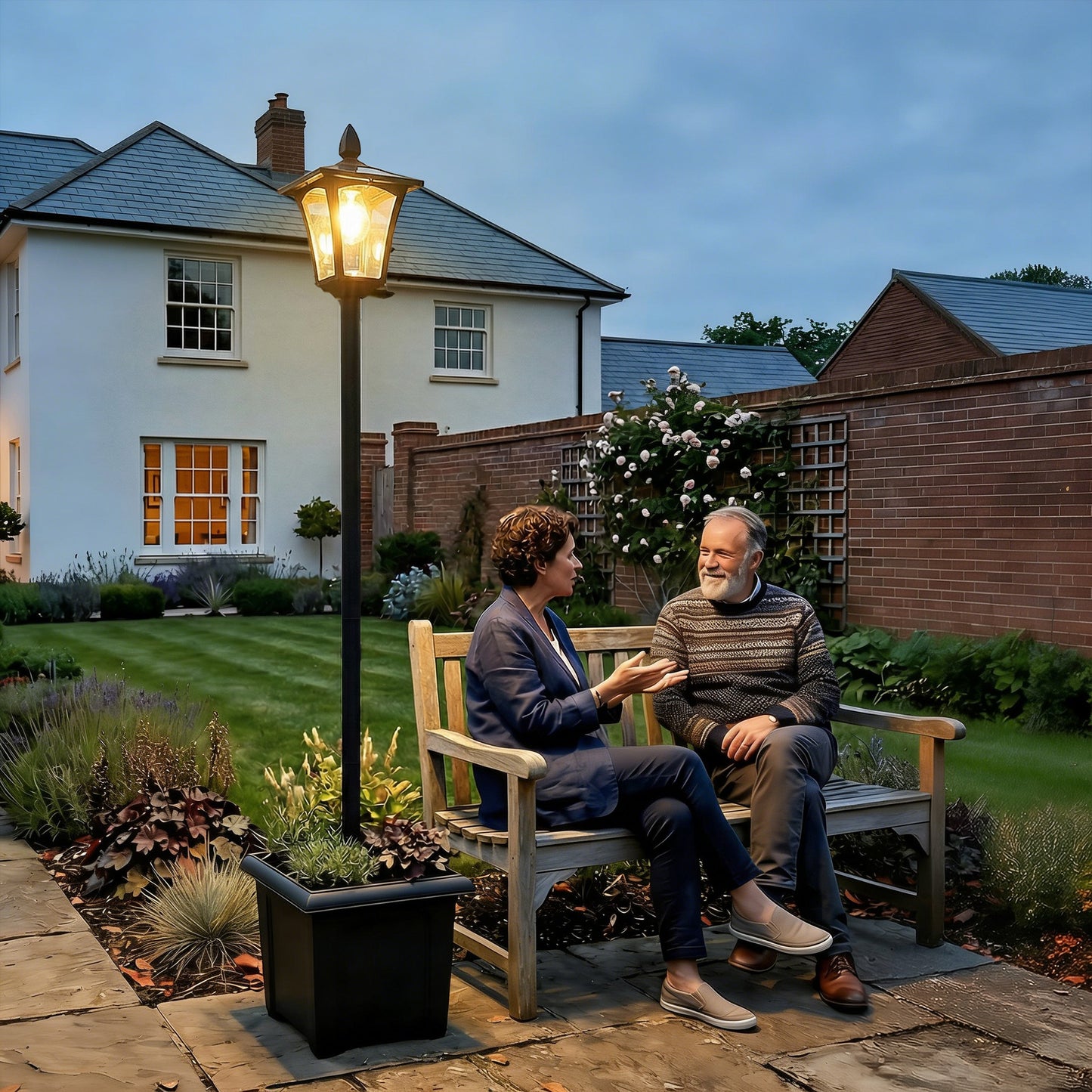 Garden Solar Lamp Post Light