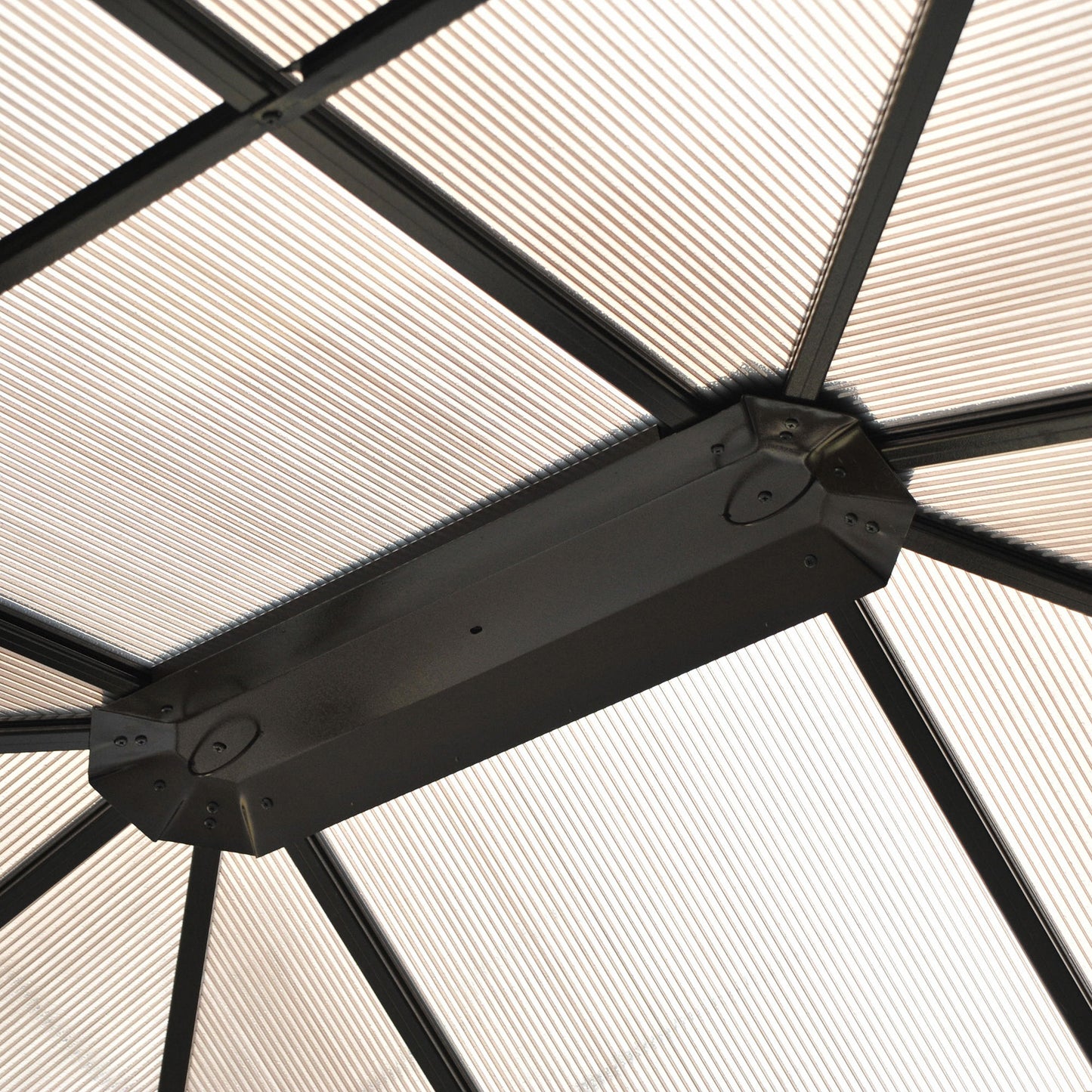 3.6 x 4m Hardtop Gazebo Canopy with Polycarbonate Roof