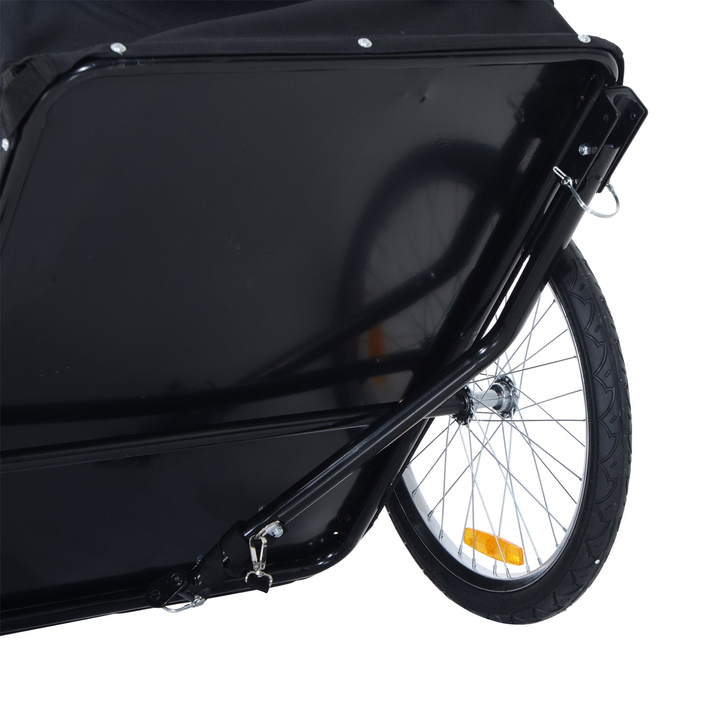 Bike Trailer Cargo in Steel Frame Extra Bicycle Storage Carrier