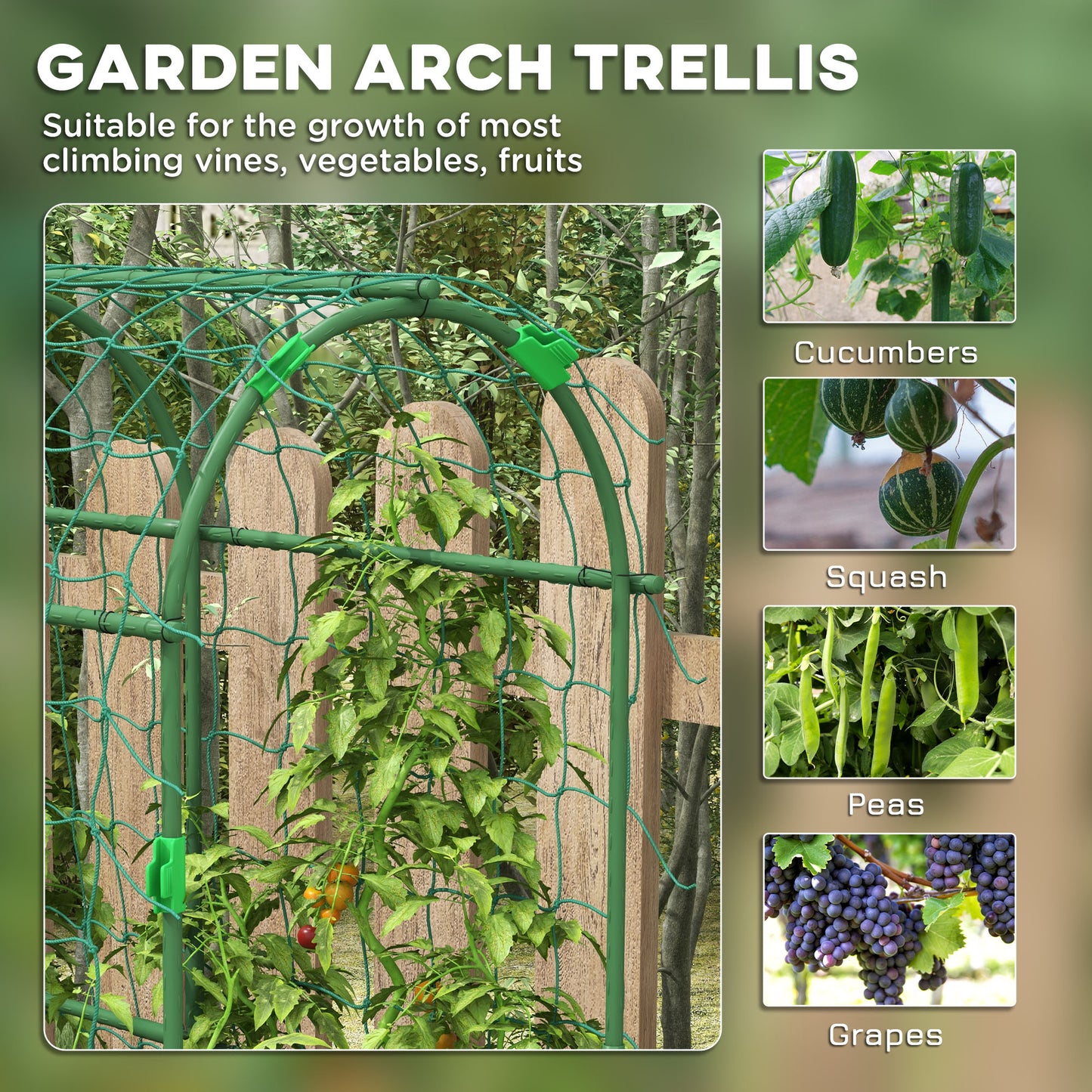 183 cm Tall Metal Garden Trellis