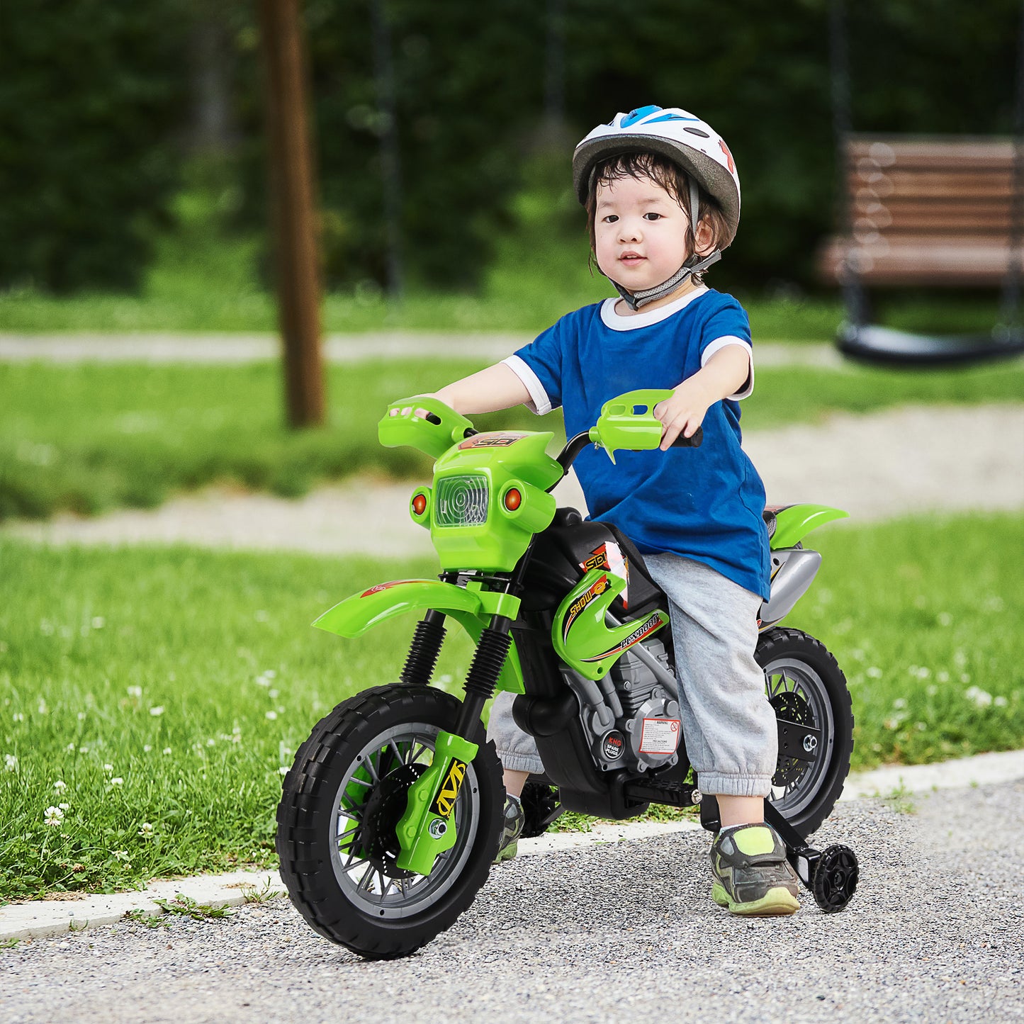 Kids Electric Motorbike, 6V Battery Powered Ride on Motorcycle