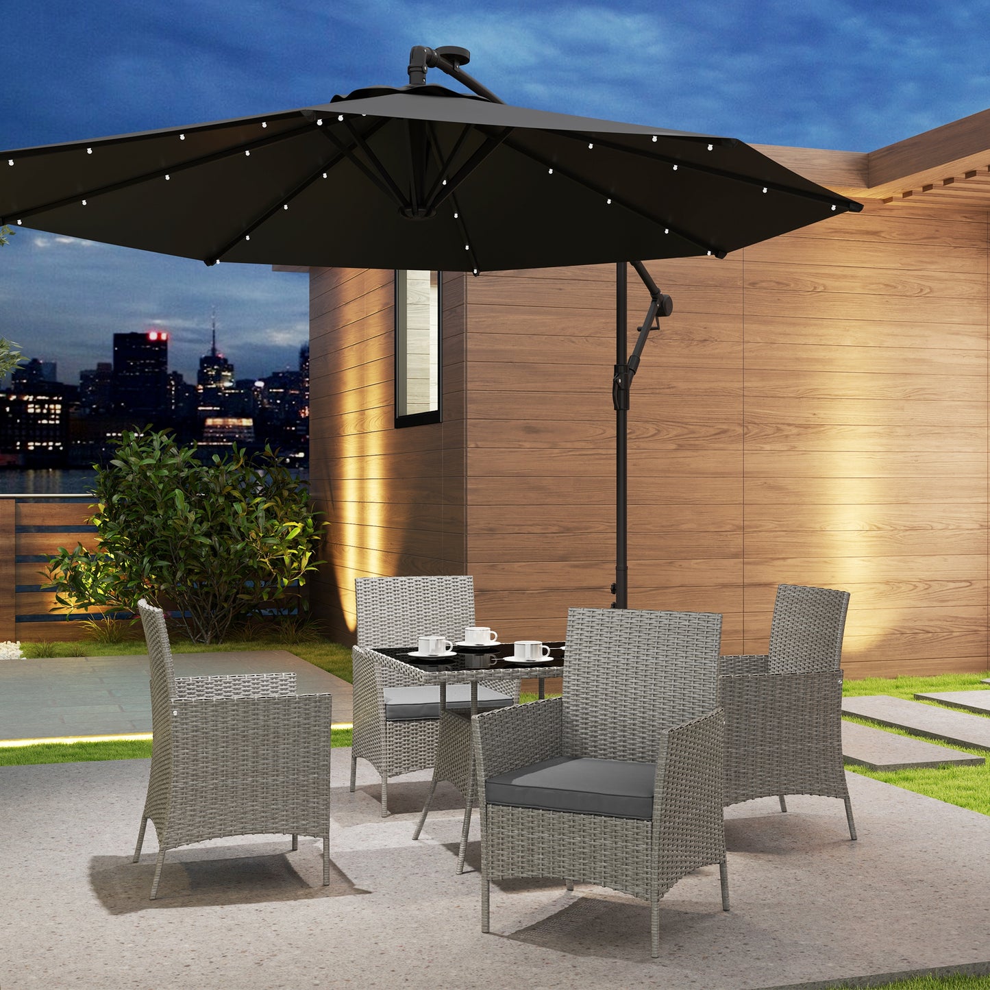 Five-Pieces Rattan Dining Set
