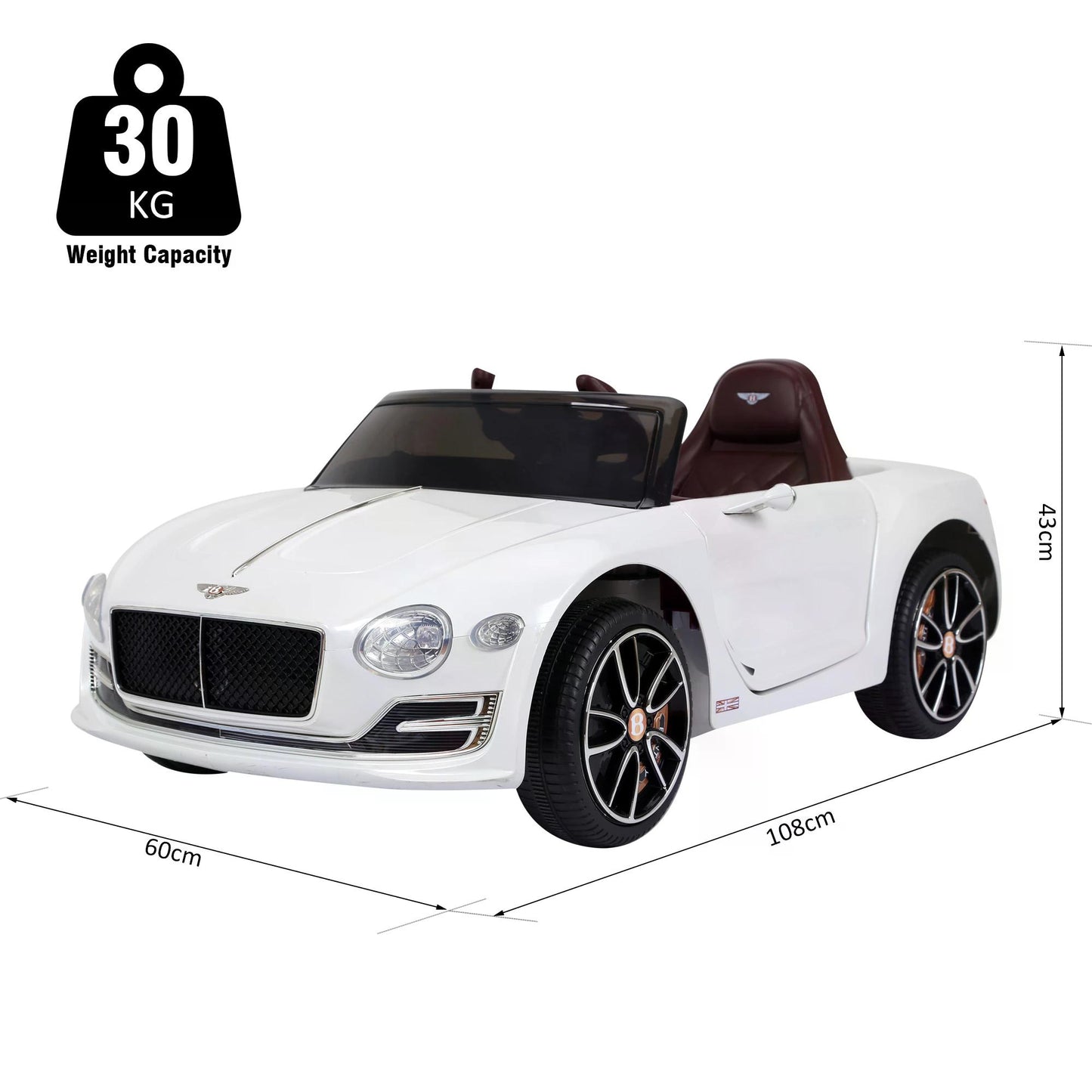Kids Electric Car Kids Ride on Toys W/ LED Lights