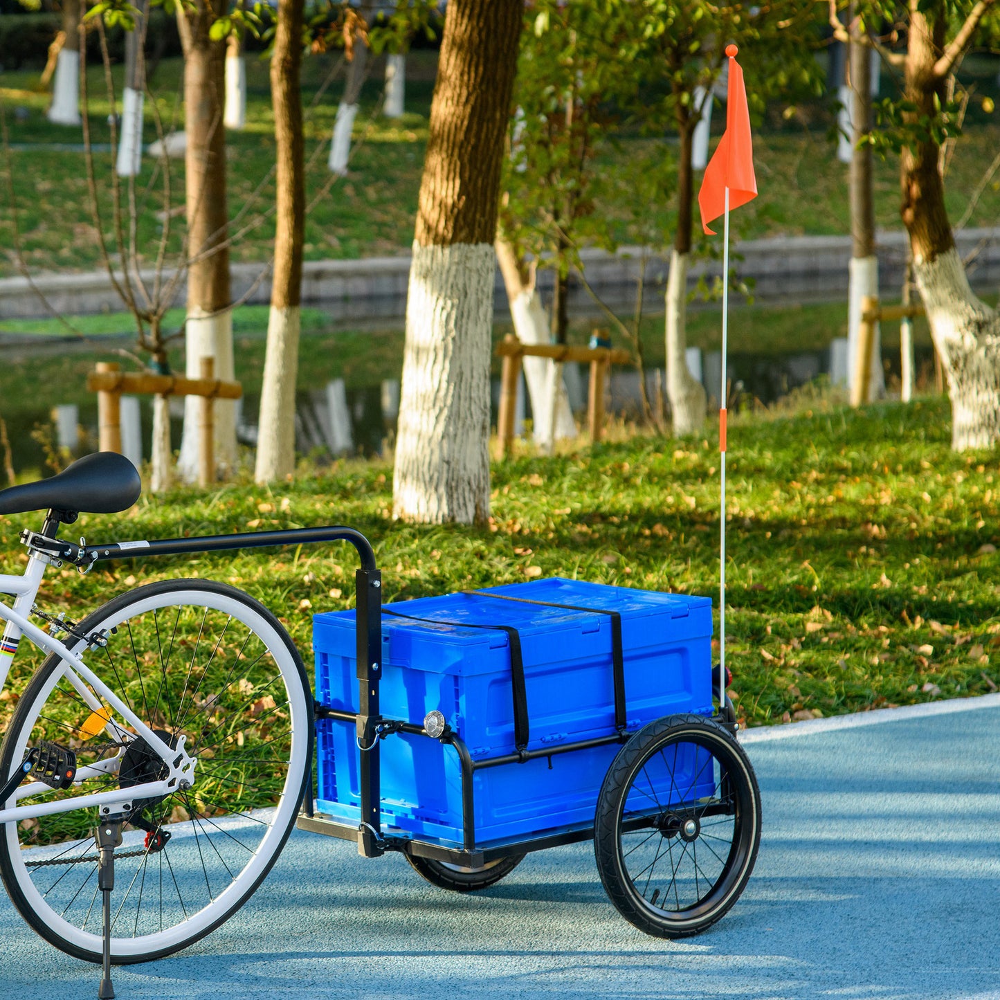Steel Trailer for Bike, Bicycle Cargo Trailer