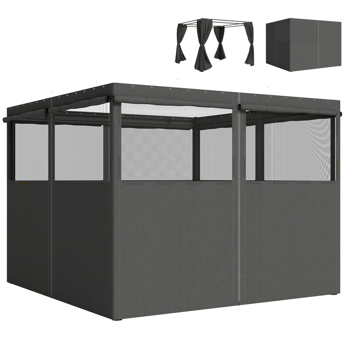 4 Pack Replacement Gazebo Curtains Privacy Panel (1)