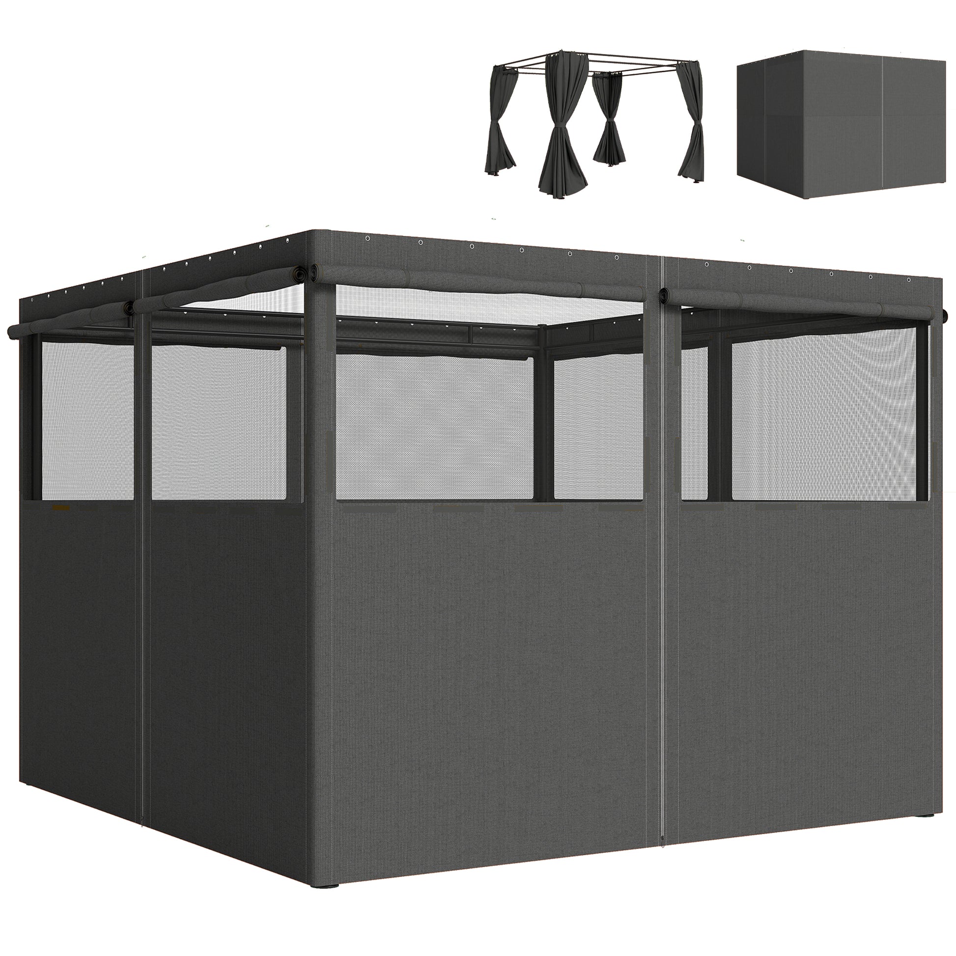 4 Pack Replacement Gazebo Curtains Privacy Panel (1)