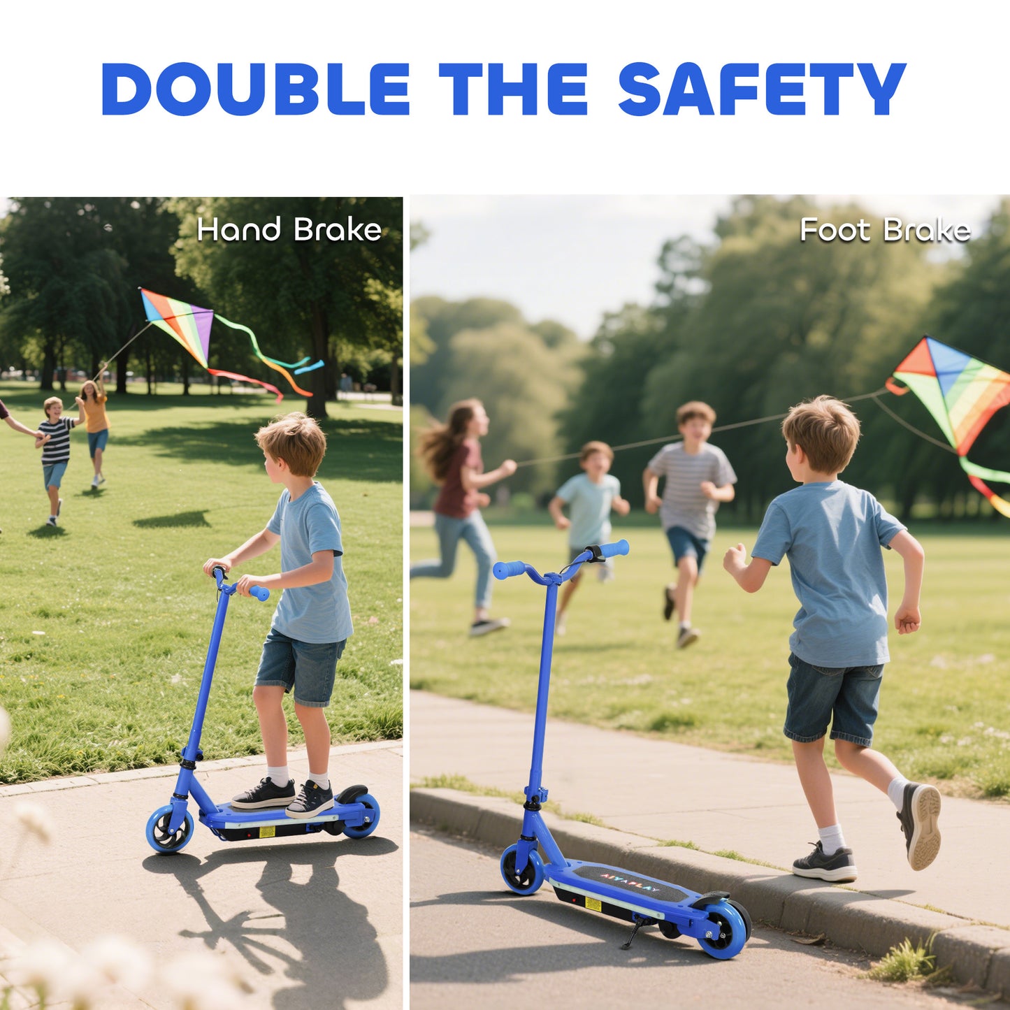 Electric Scooter for Kids 6-14 Years, with Colourful Lights