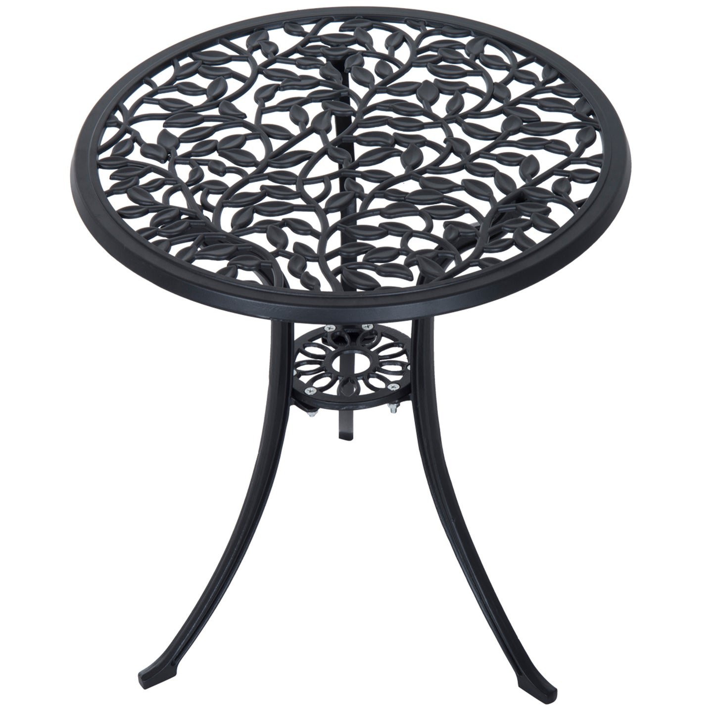 3 Pcs Aluminium Bistro Set Garden Furniture Dining Table Chairs