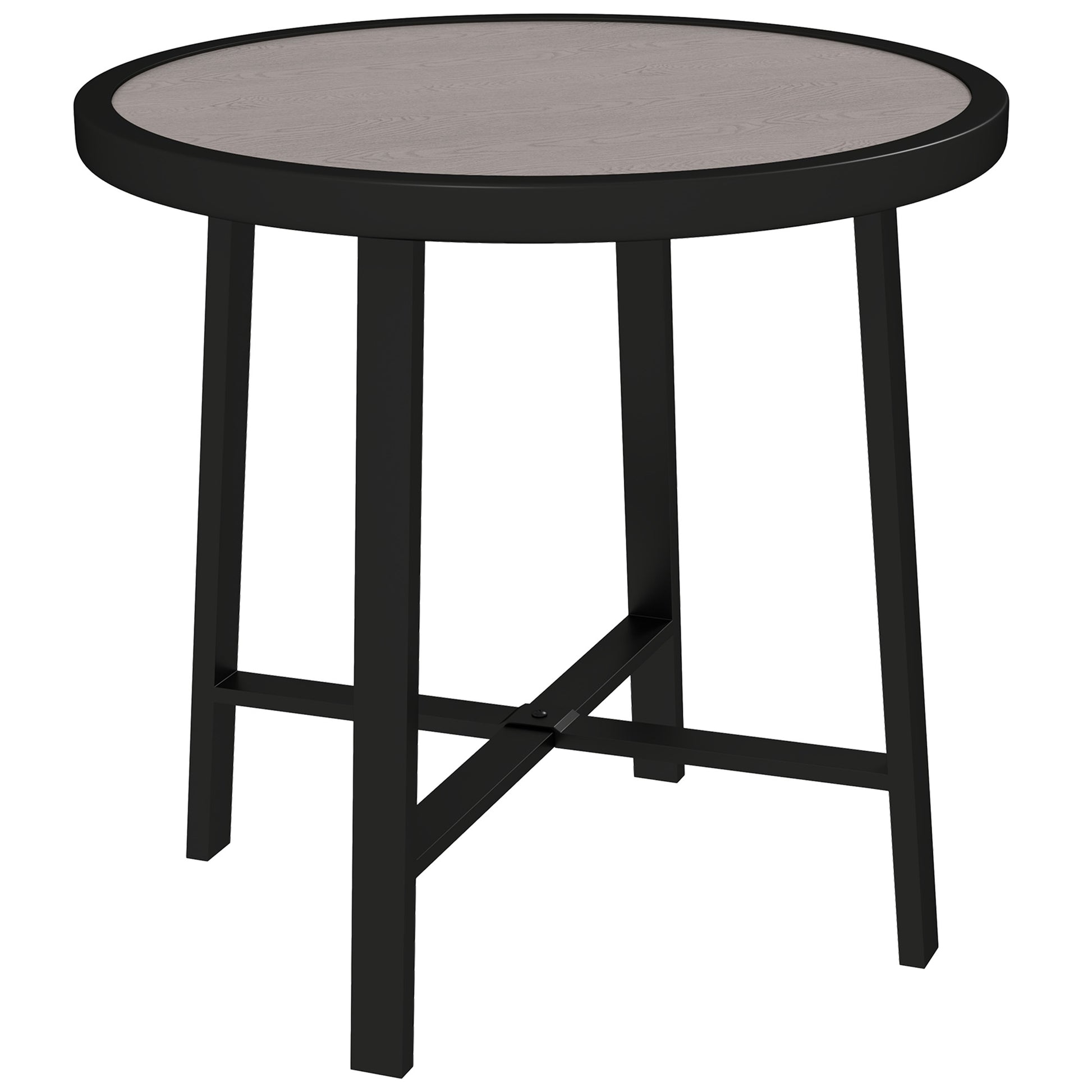Round Small Garden Table, 50.5cm Outdoor Side Table