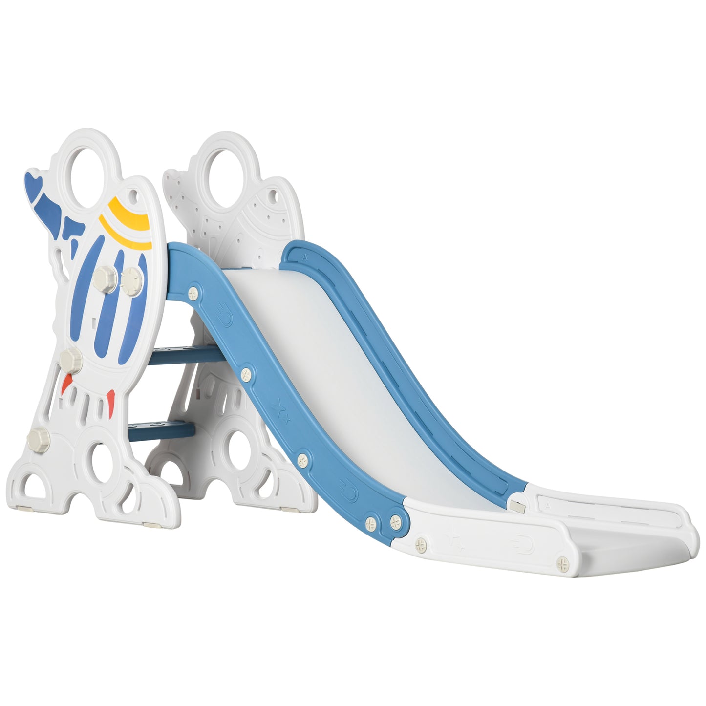Space-Themed Baby Slide, Indoor Freestanding Kids Slide