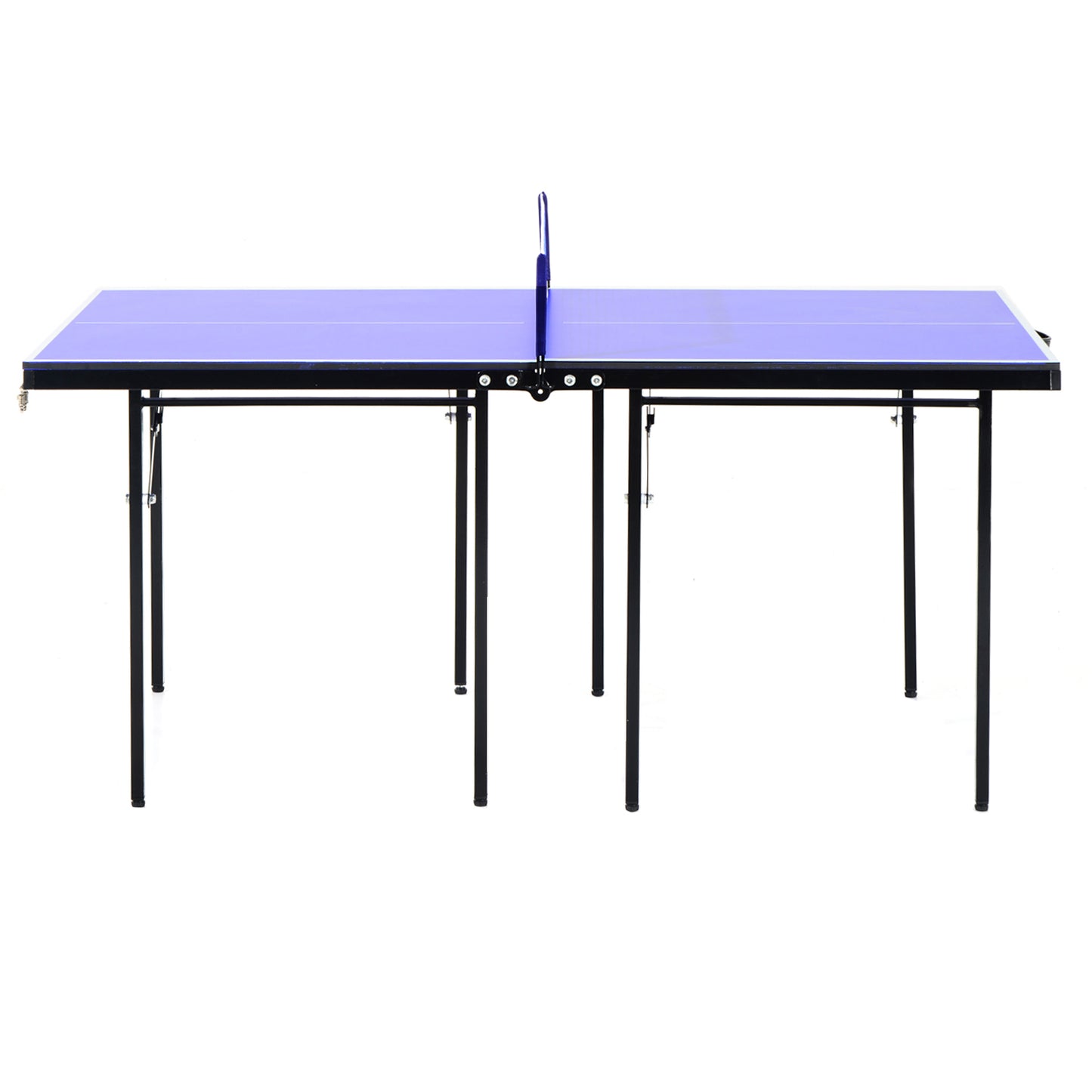 Folding 5ft Mini Compact Table Tennis Top Ping Pong Table Set