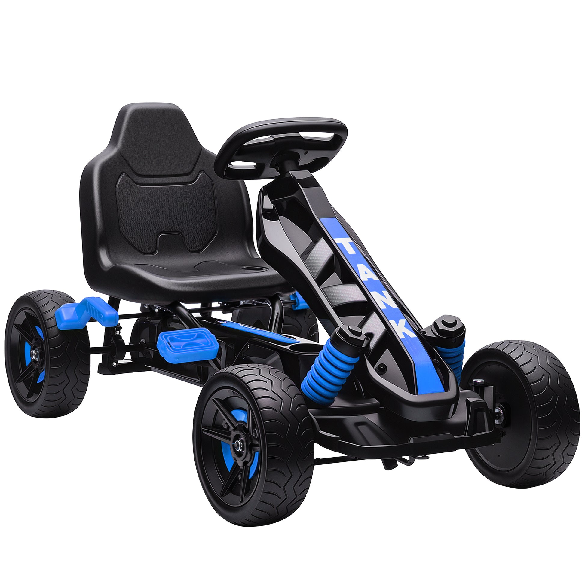 Pedal Go Kart for Kids Aged 3-6 Years, with Freewheel System, Brake