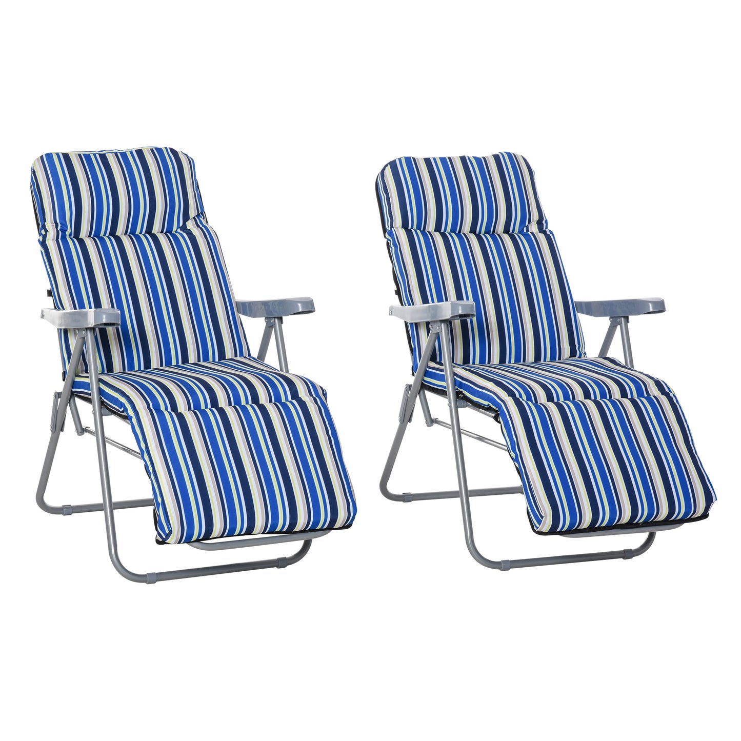 Reclining Garden Chair Set of 2