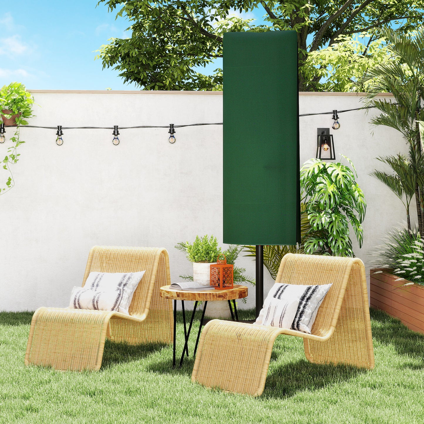 Garden Parasol Cover, Outdoor Patio Umbrella Protector Weatherproof (1)