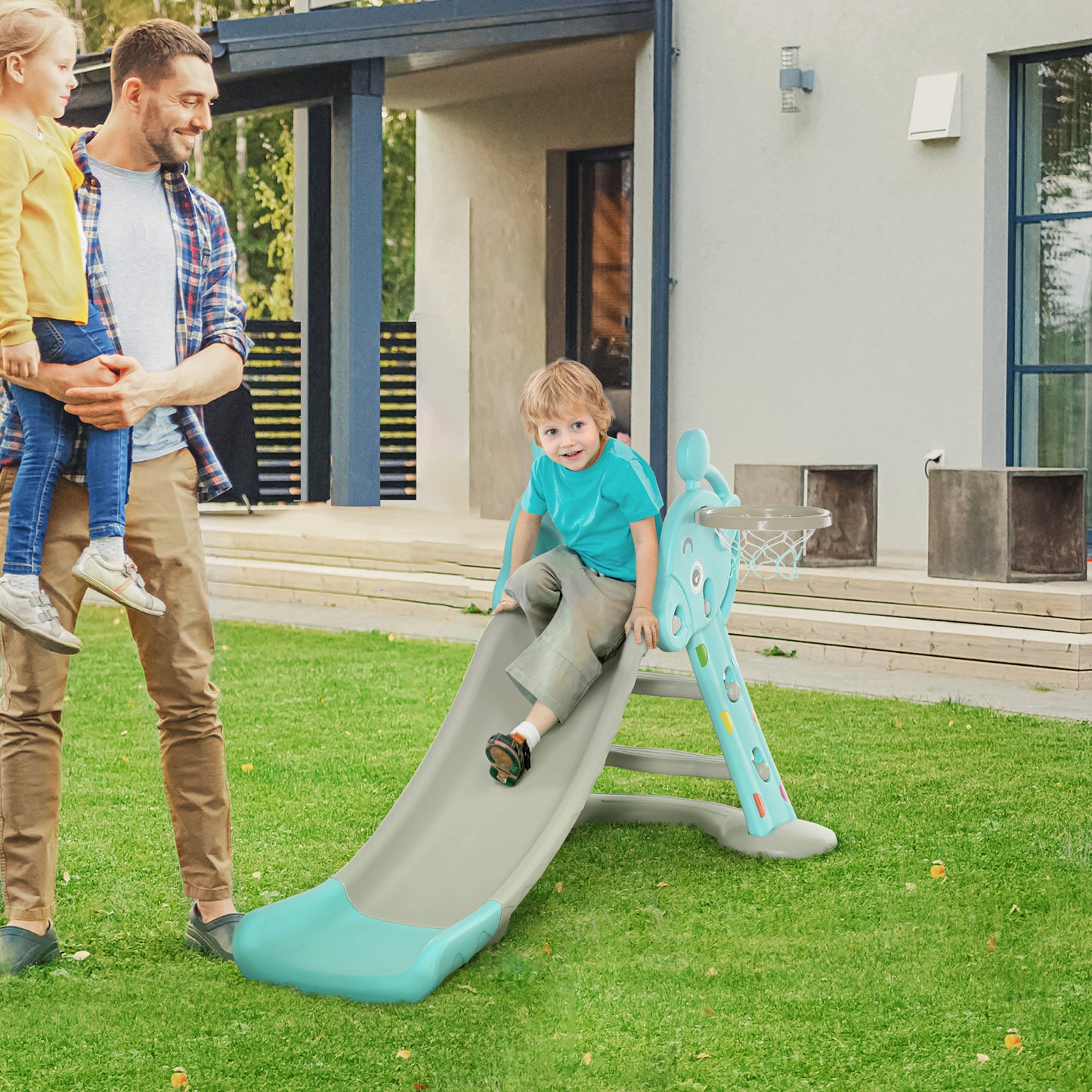 Kids Slide 2 in 1 Toddler Freestanding slide