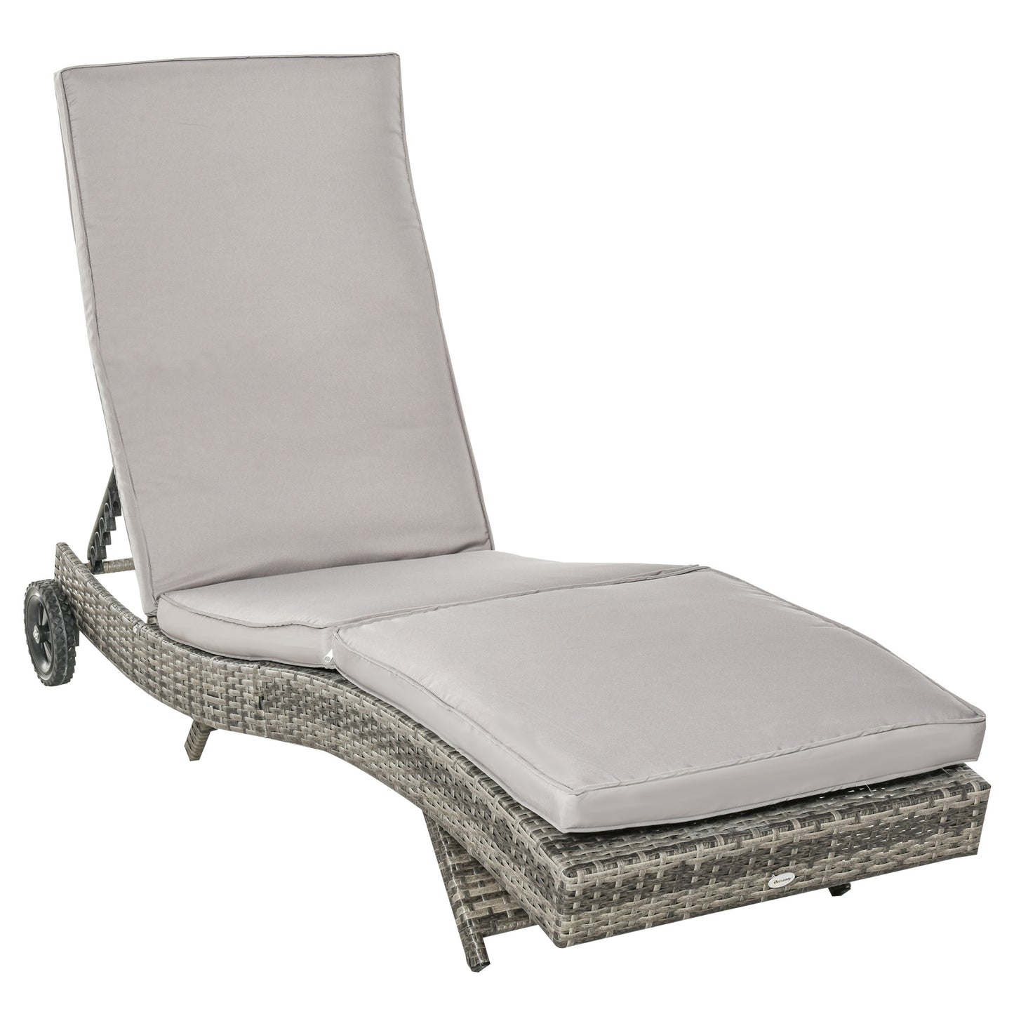 Patio Wicker Chaise Lounge Chair