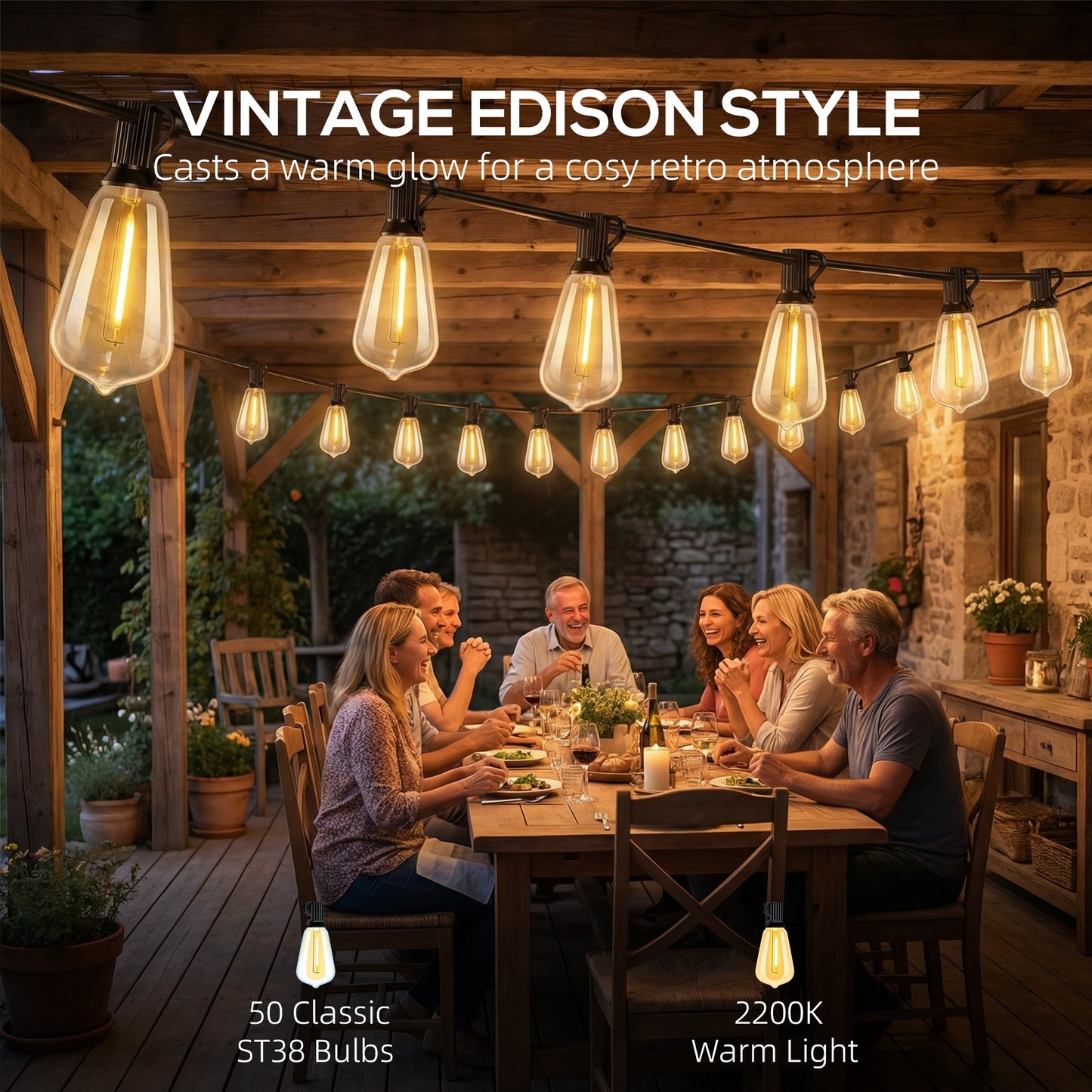Curtain Lights Connectable Fairy Curtain Lights Plug-in IP44